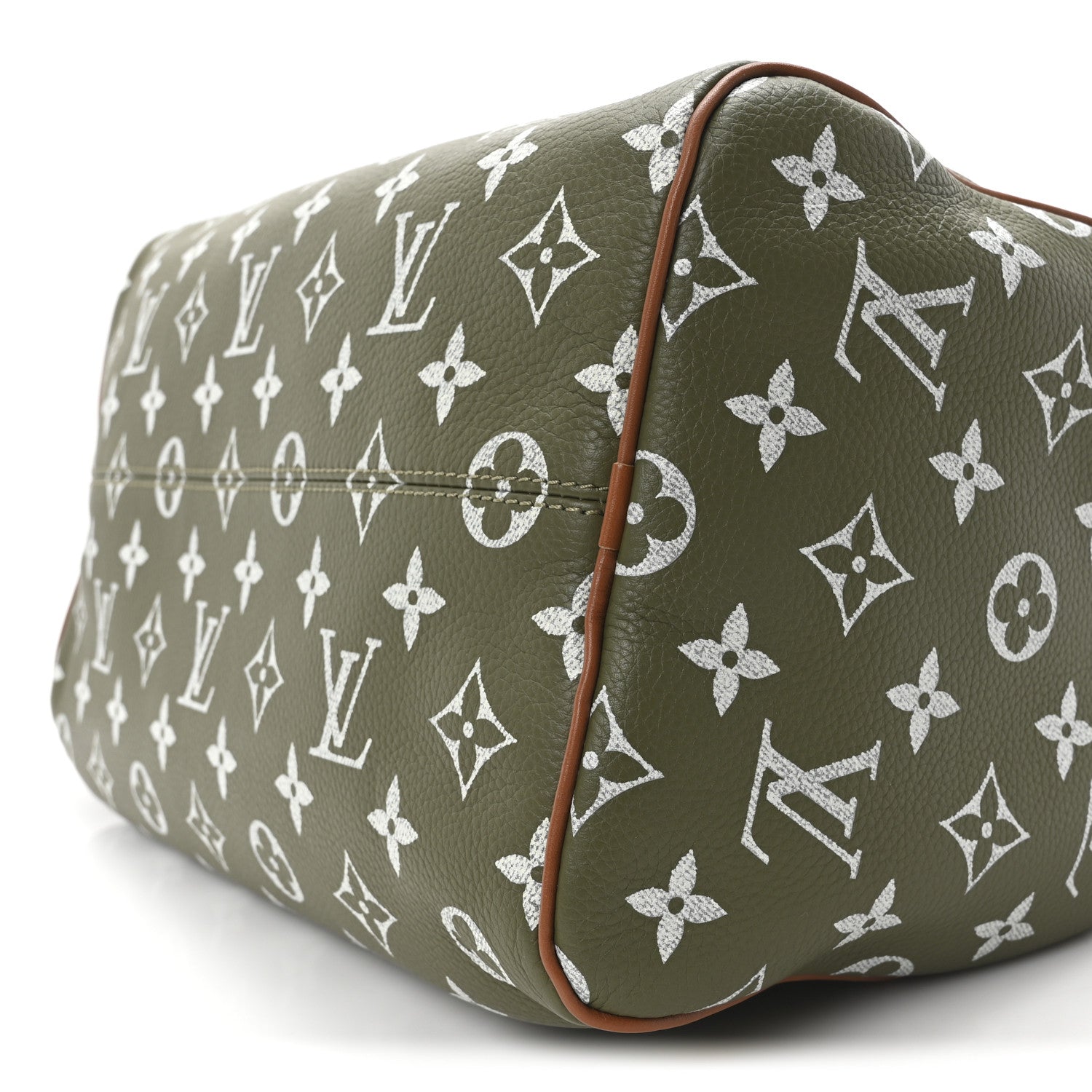 Calfskin Monogram Speedy P9 Bandouliere 30 Green Sancha