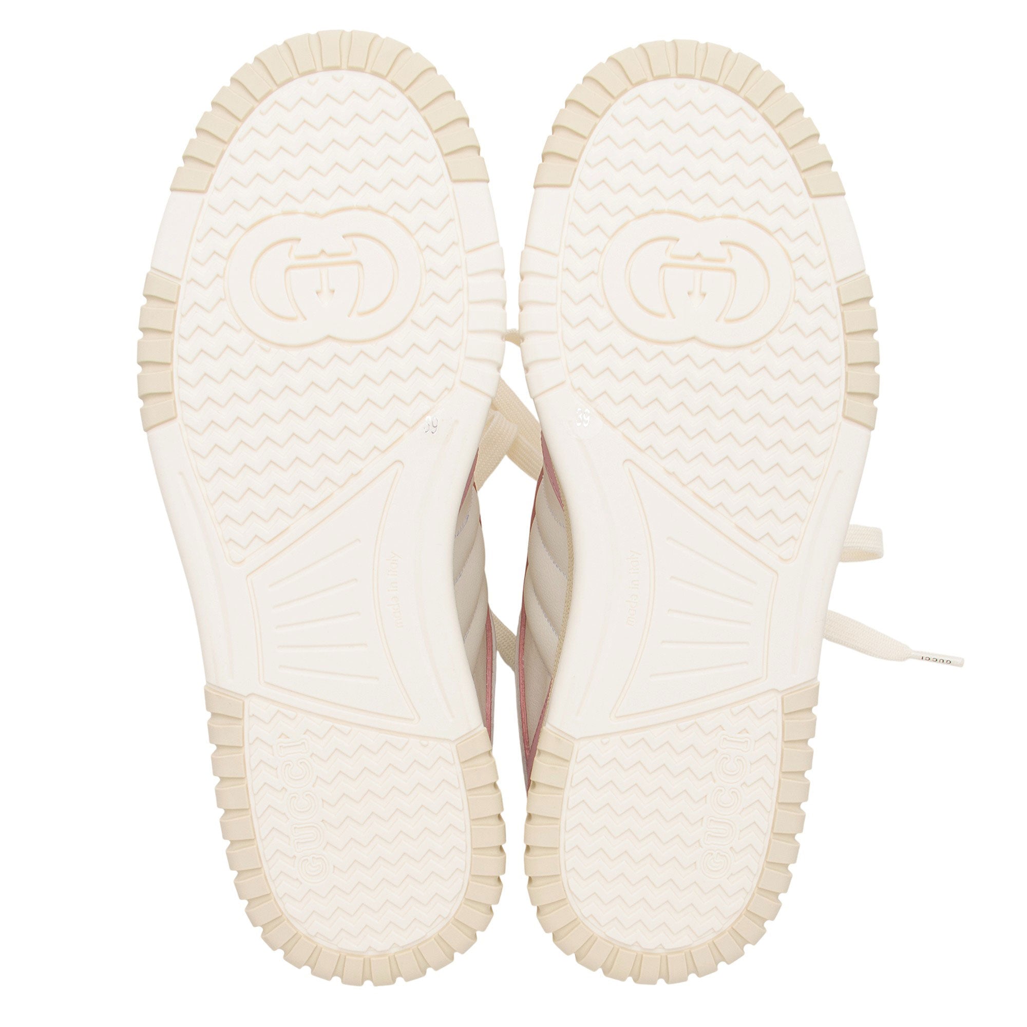 Women's Gucci Leather Re-Web Low Top Sneakers - Size 9 / 39