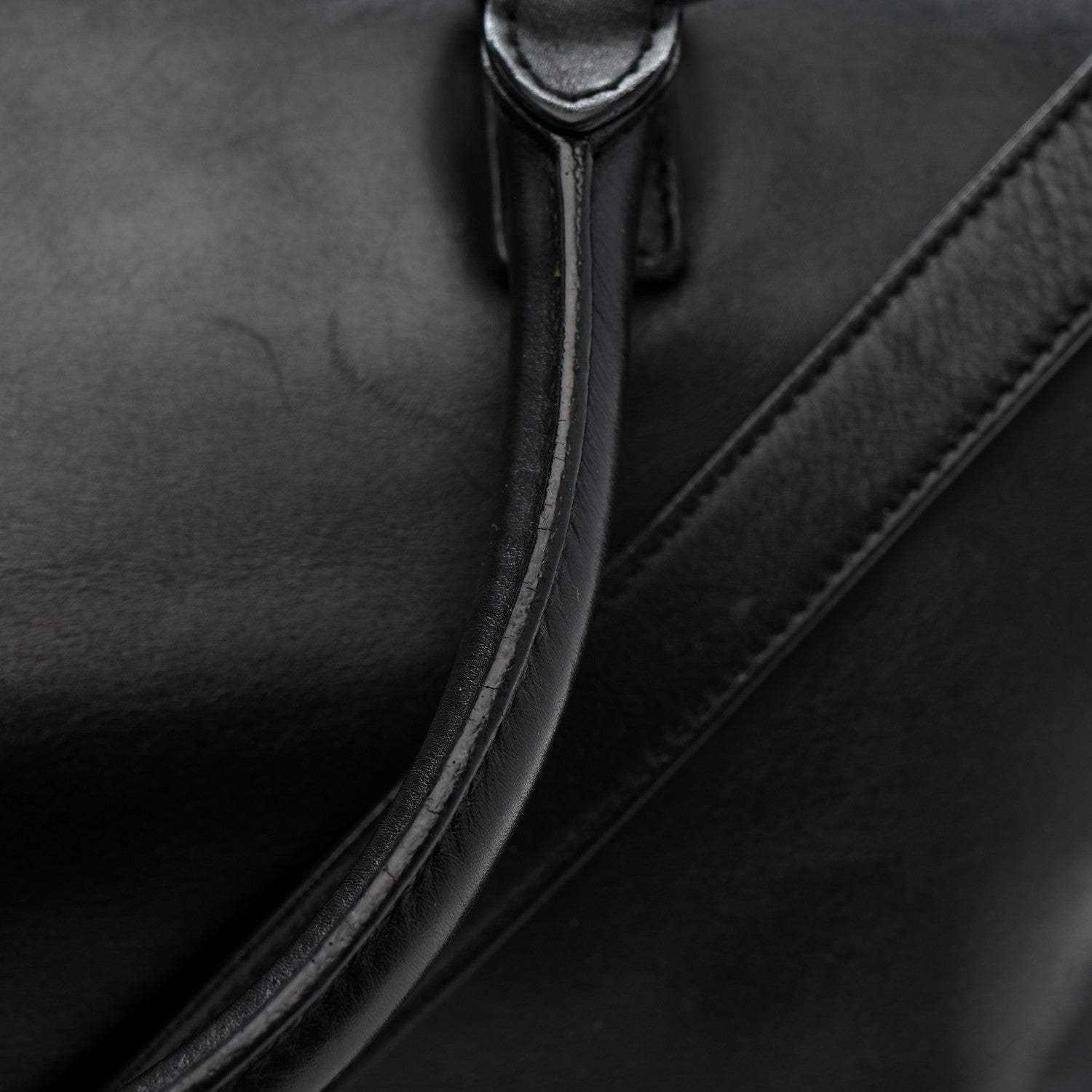 Calfskin Studded Classic Duffle 6 Black