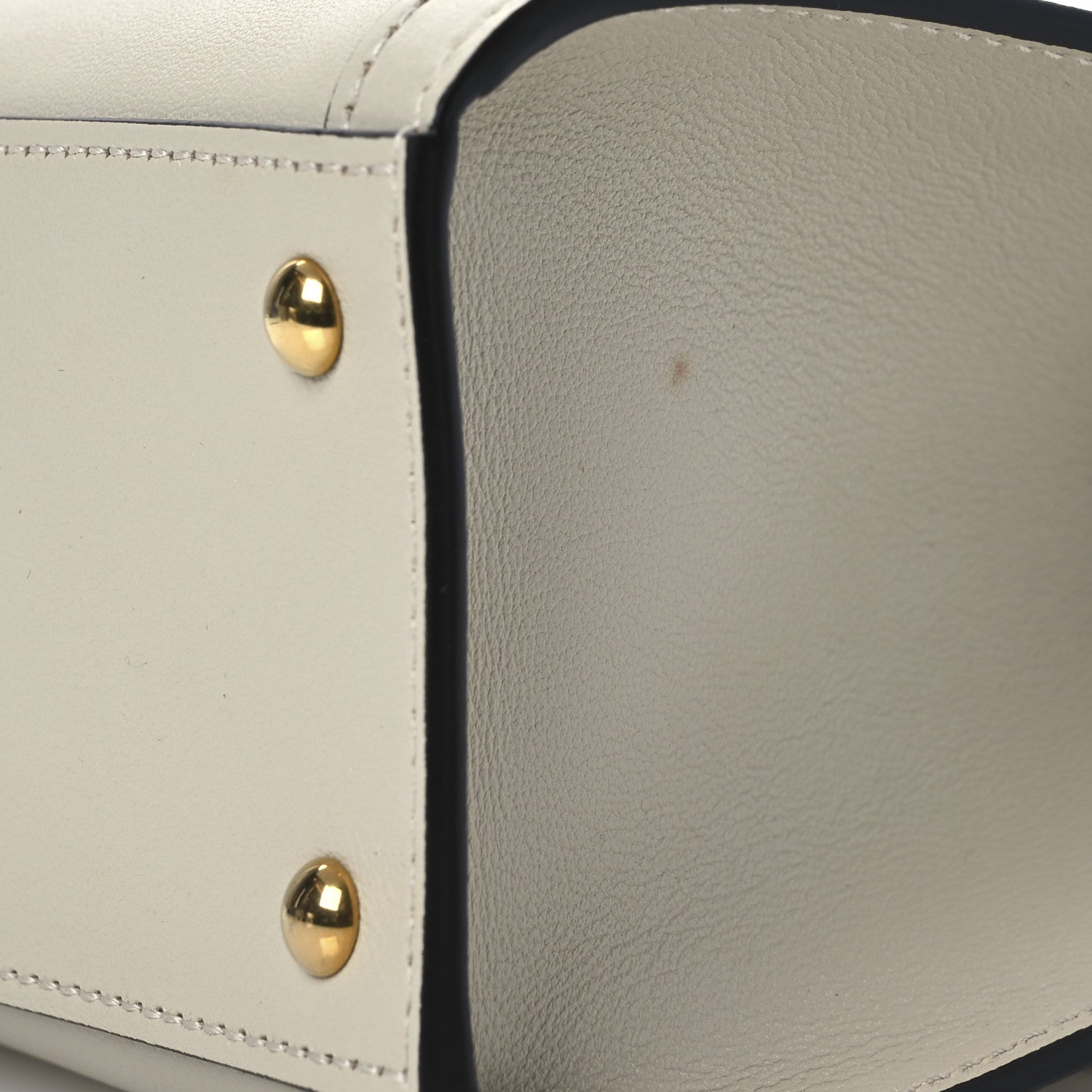 Wonka Grain Calfskin Mini Diana Tote Bag Mystic White Orange Fluo