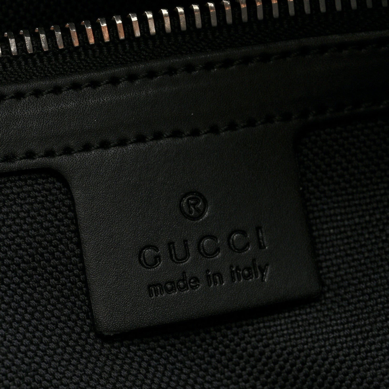 GG Supreme Monogram Appia Calfskin Web Flat Messenger Bag Black Grey