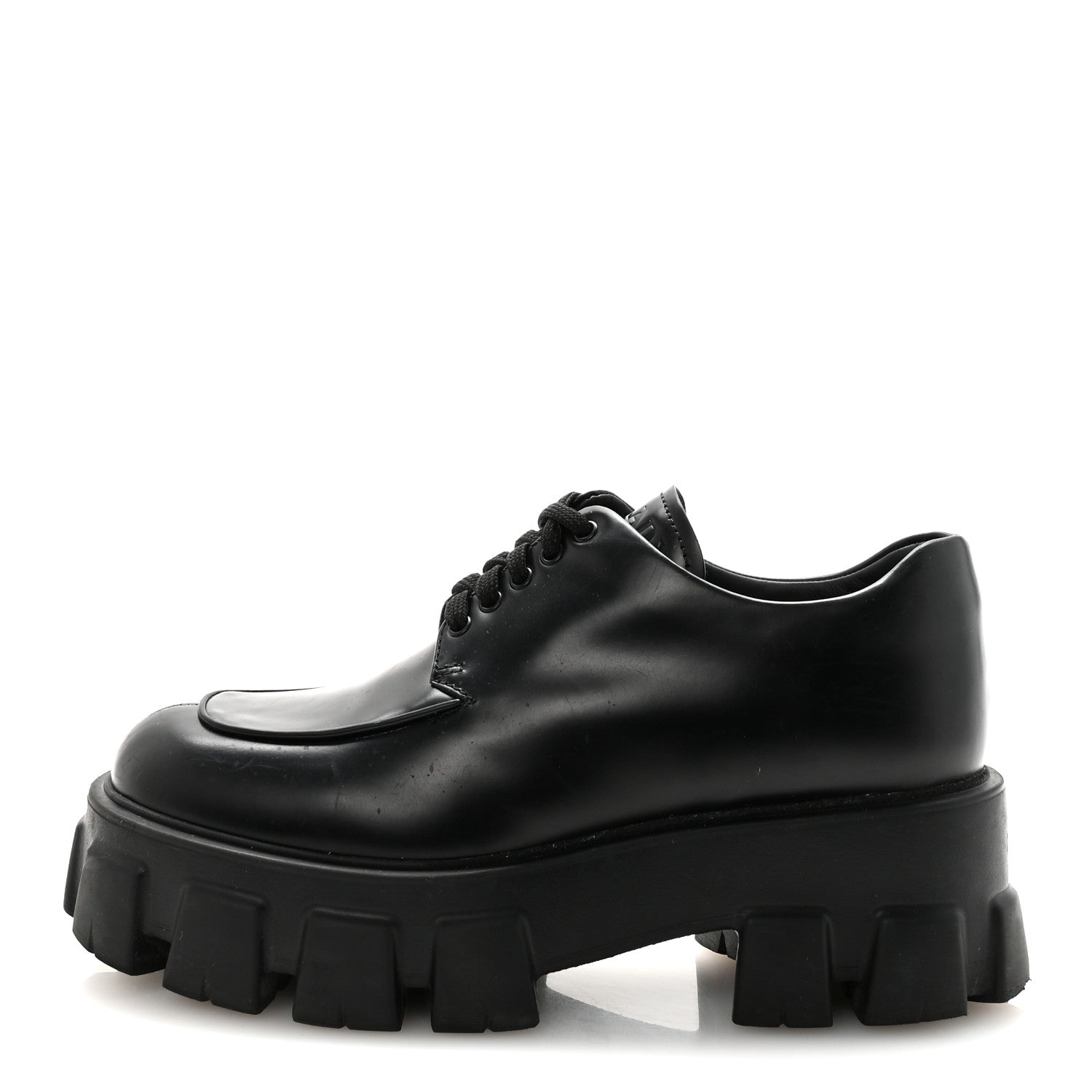 Spazzolato Rois Monolith 55mm Derby Loafers 38 Black