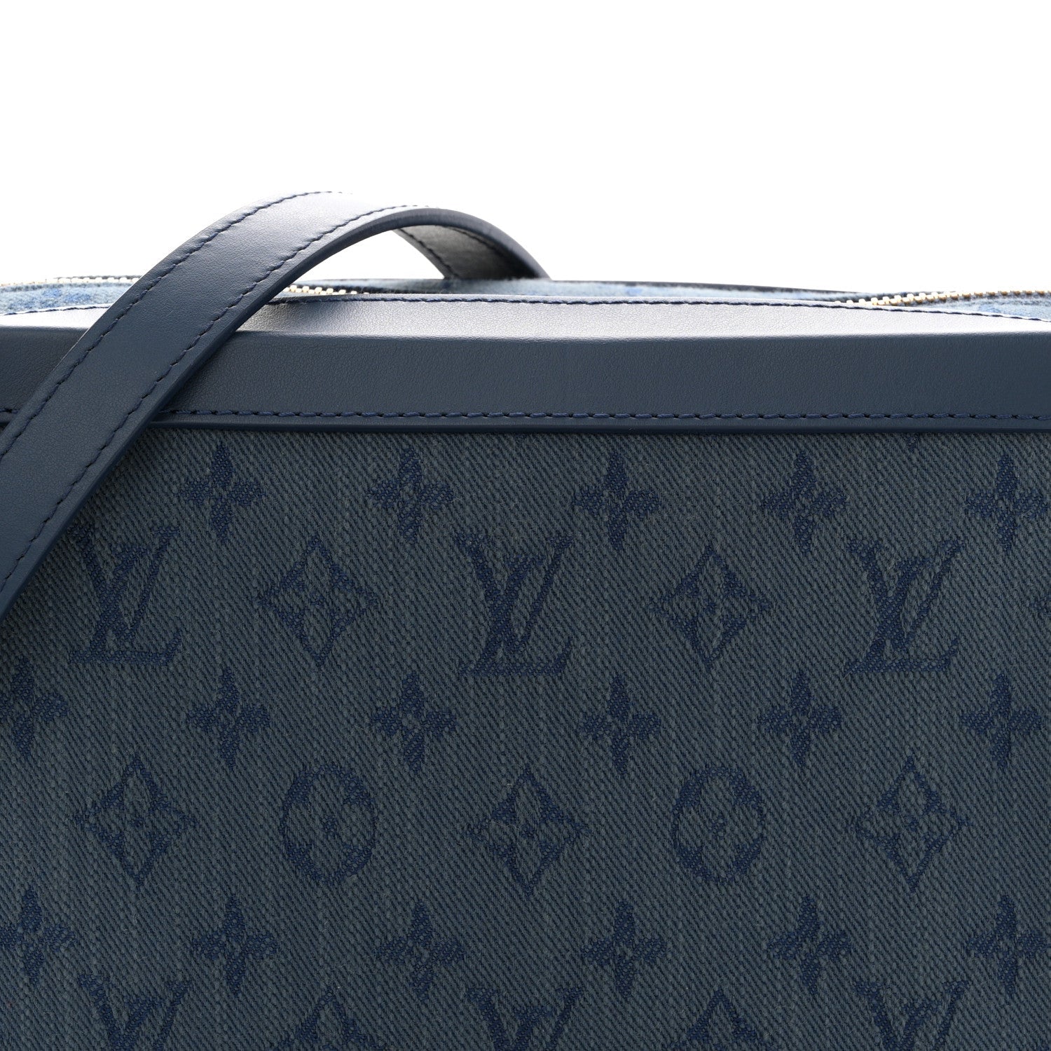 Denim Monogram Soft Trunk Navy