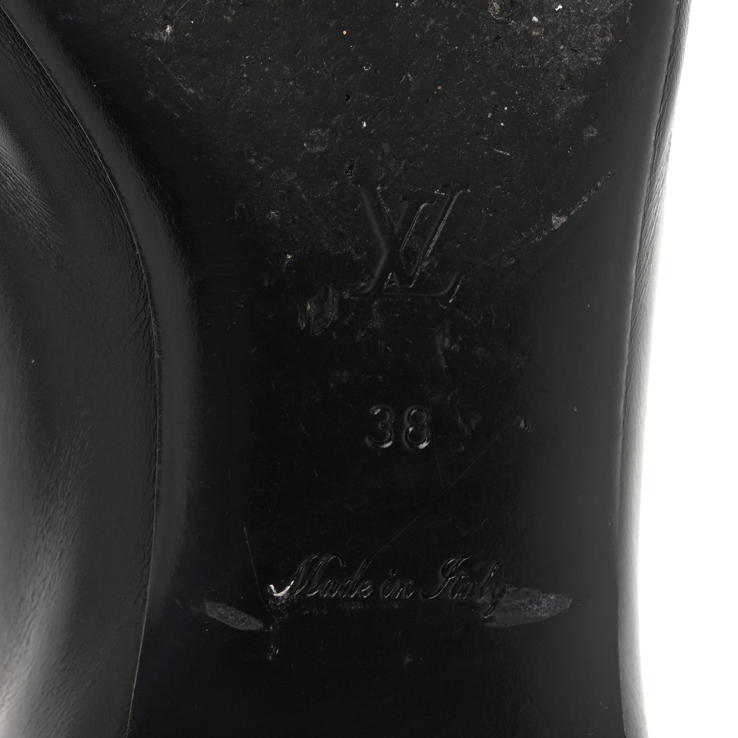 Calfskin Upper Case Flat Loafer 38 Black