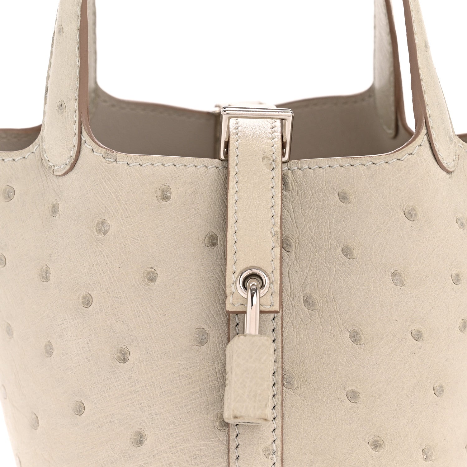 Ostrich Micro Picotin Lock Gris Perle