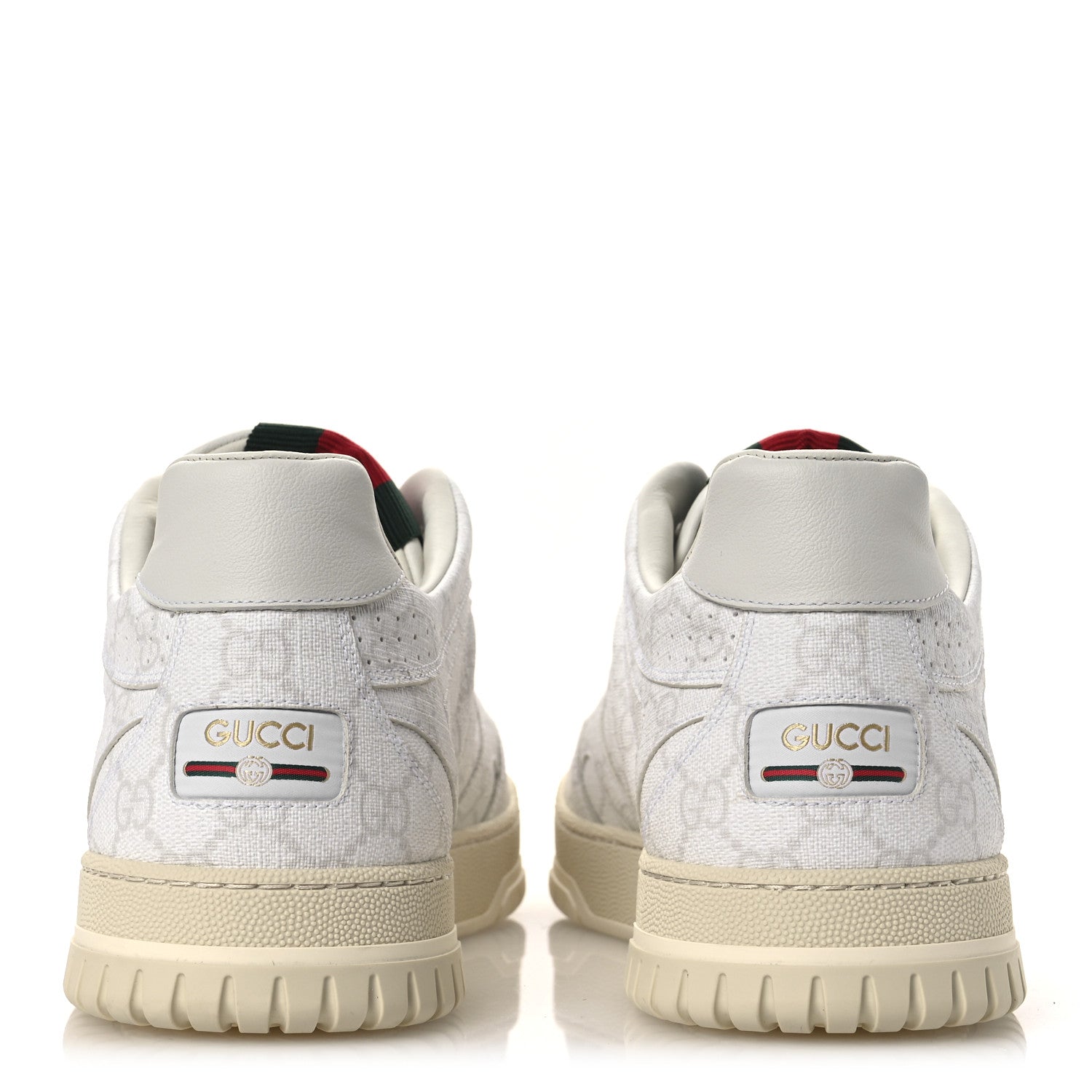 GG Supreme Monogram Womens Re-Web Sneakers 11.5 White