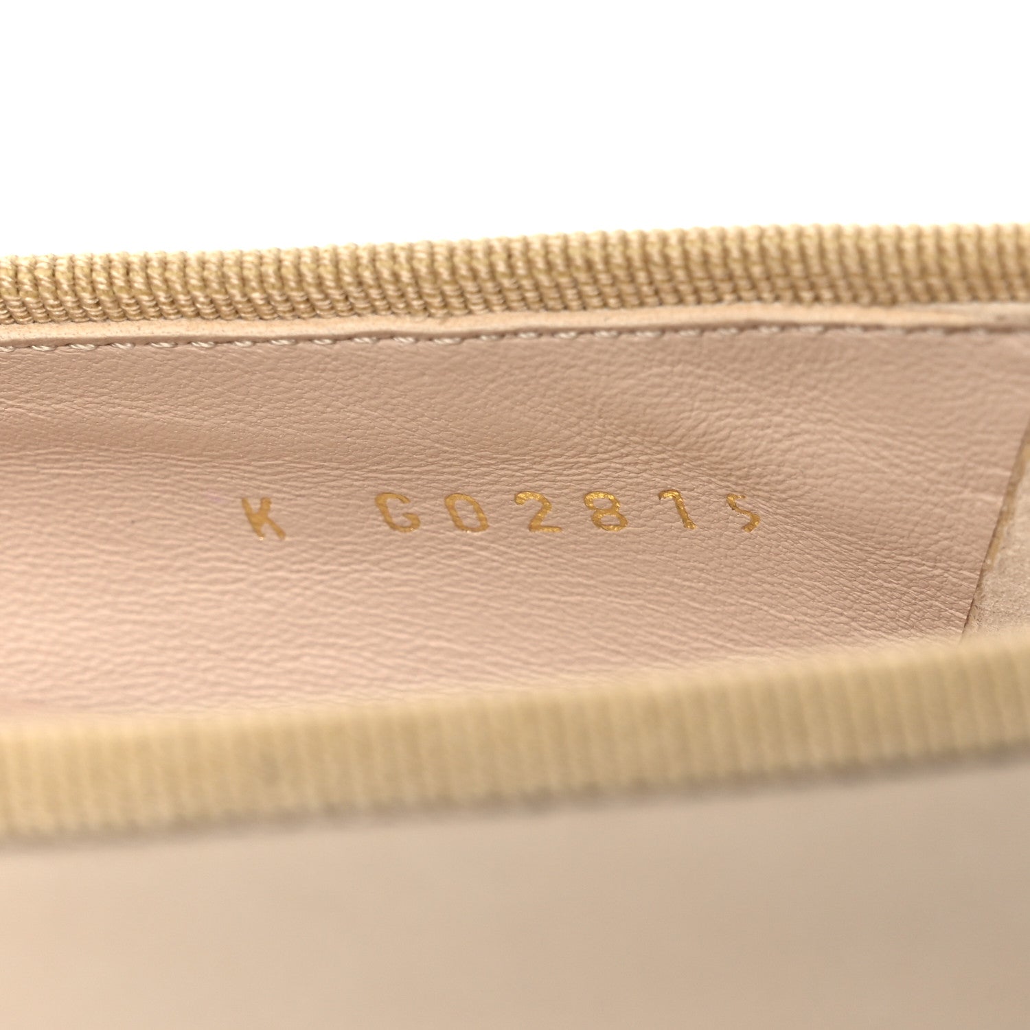 Suede Calfskin Cap Toe CC Ballerina Flats 36 Beige