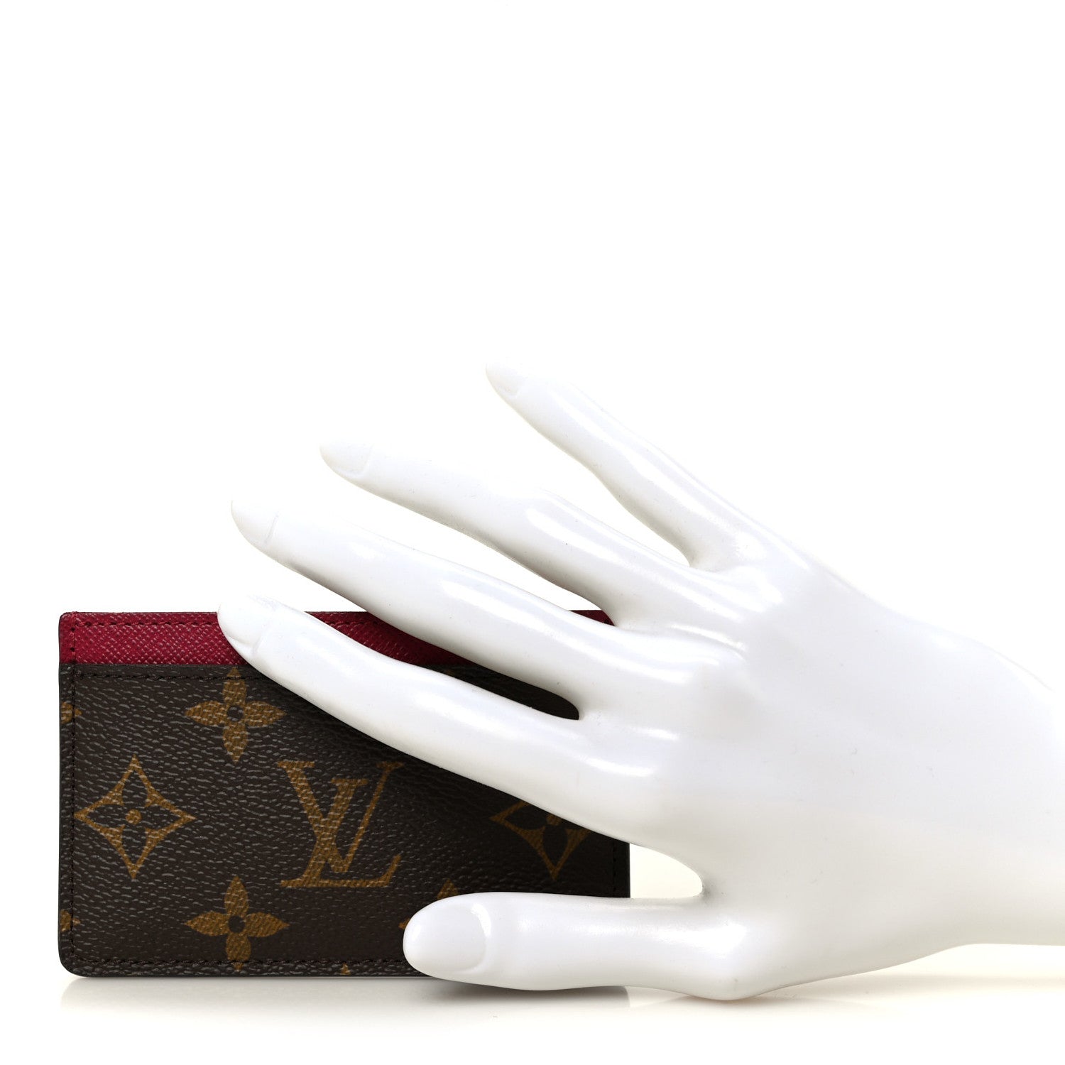 Monogram Card Holder Fuchsia
