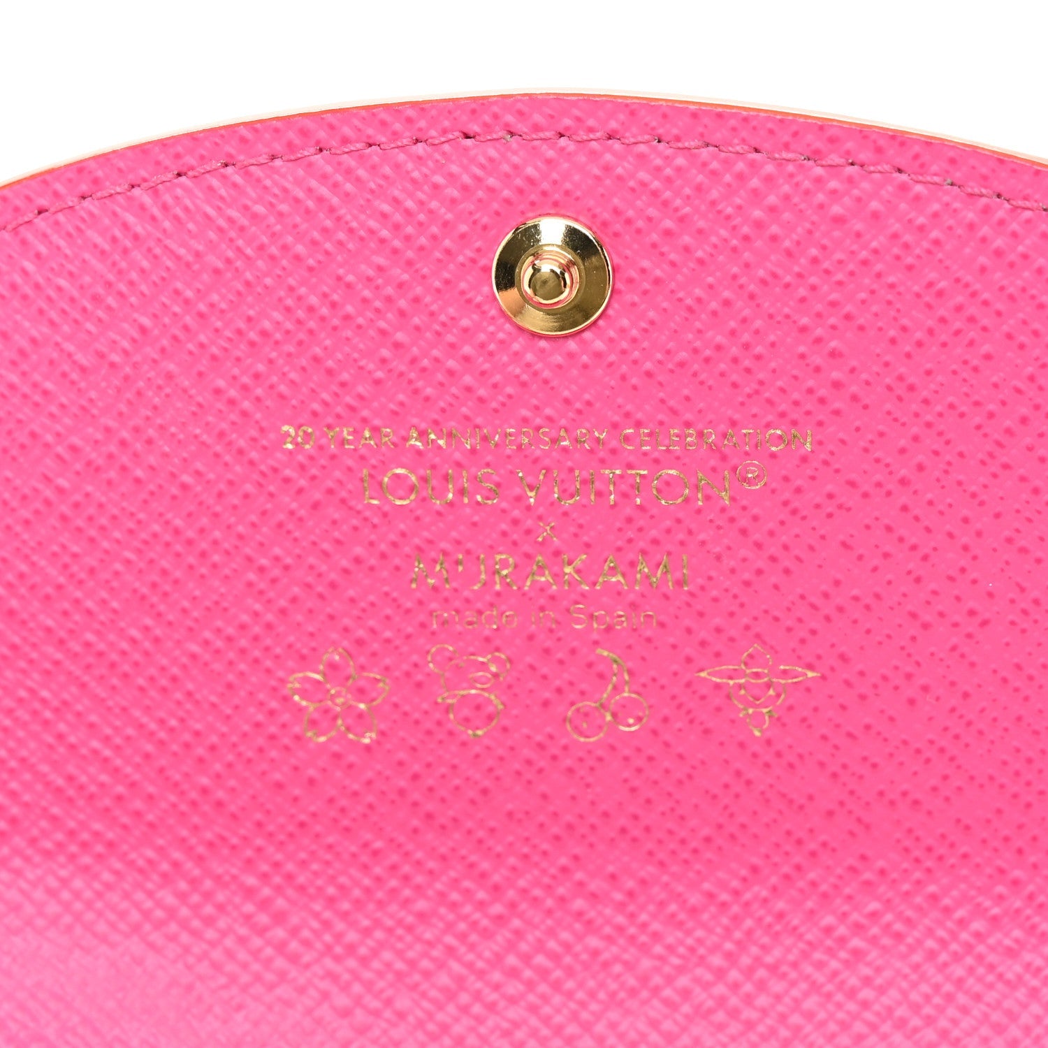 LV X TM Monogram Multicolor Rosalie Coin Purse White Kawaii Pink