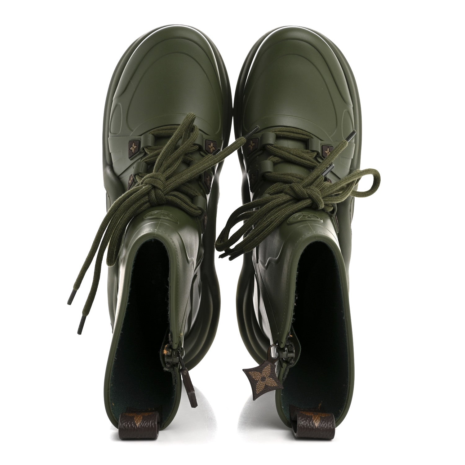 Mat Rubber Monogram LV Archlight Sneaker Boots 38 Kaki