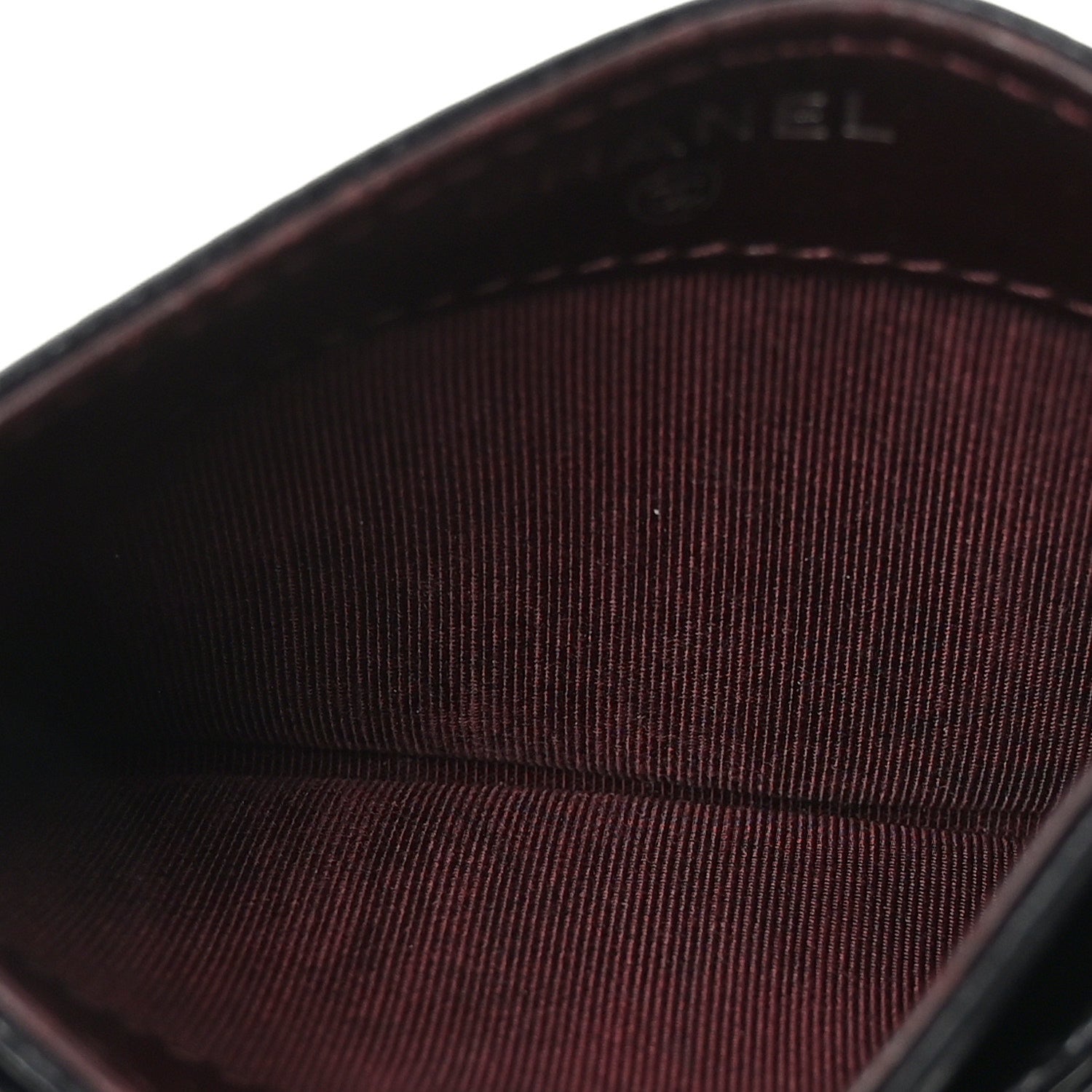 Caviar Quilted Card Holder Black