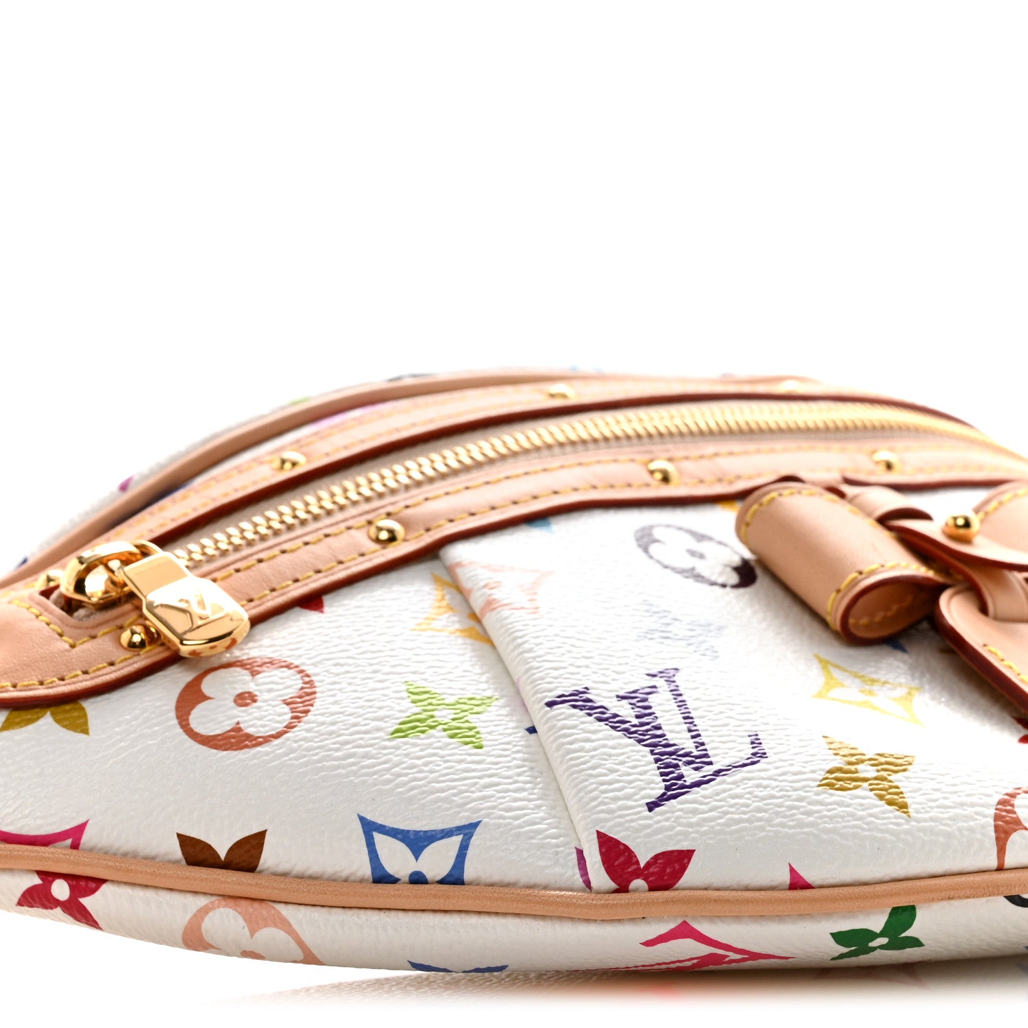 LV X TM Monogram Multicolor High Rise Bumbag White