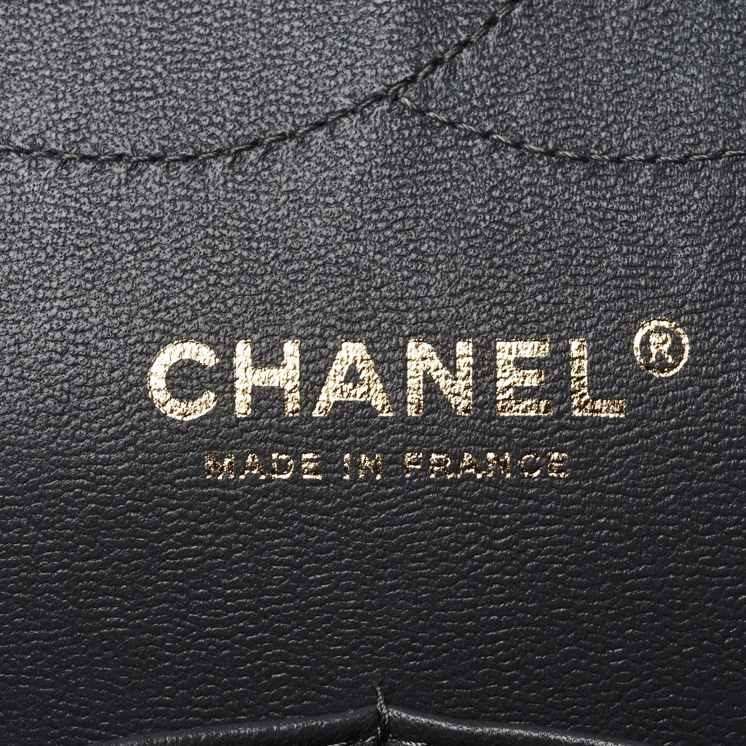 Caviar Quilted Jumbo Double Flap Dark Grey