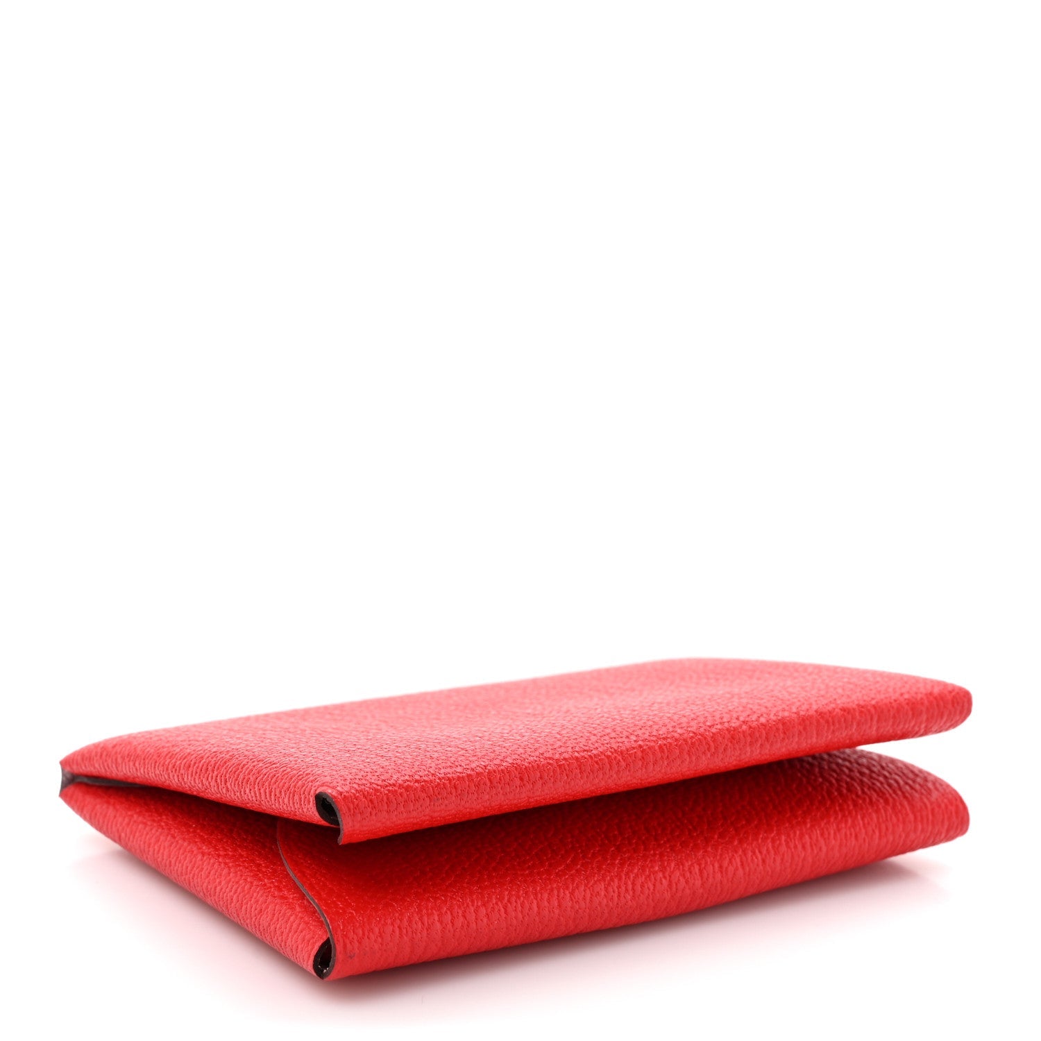 Chevre Mysore Verso Calvi Card Case  Rouge Radieux Rose Darling