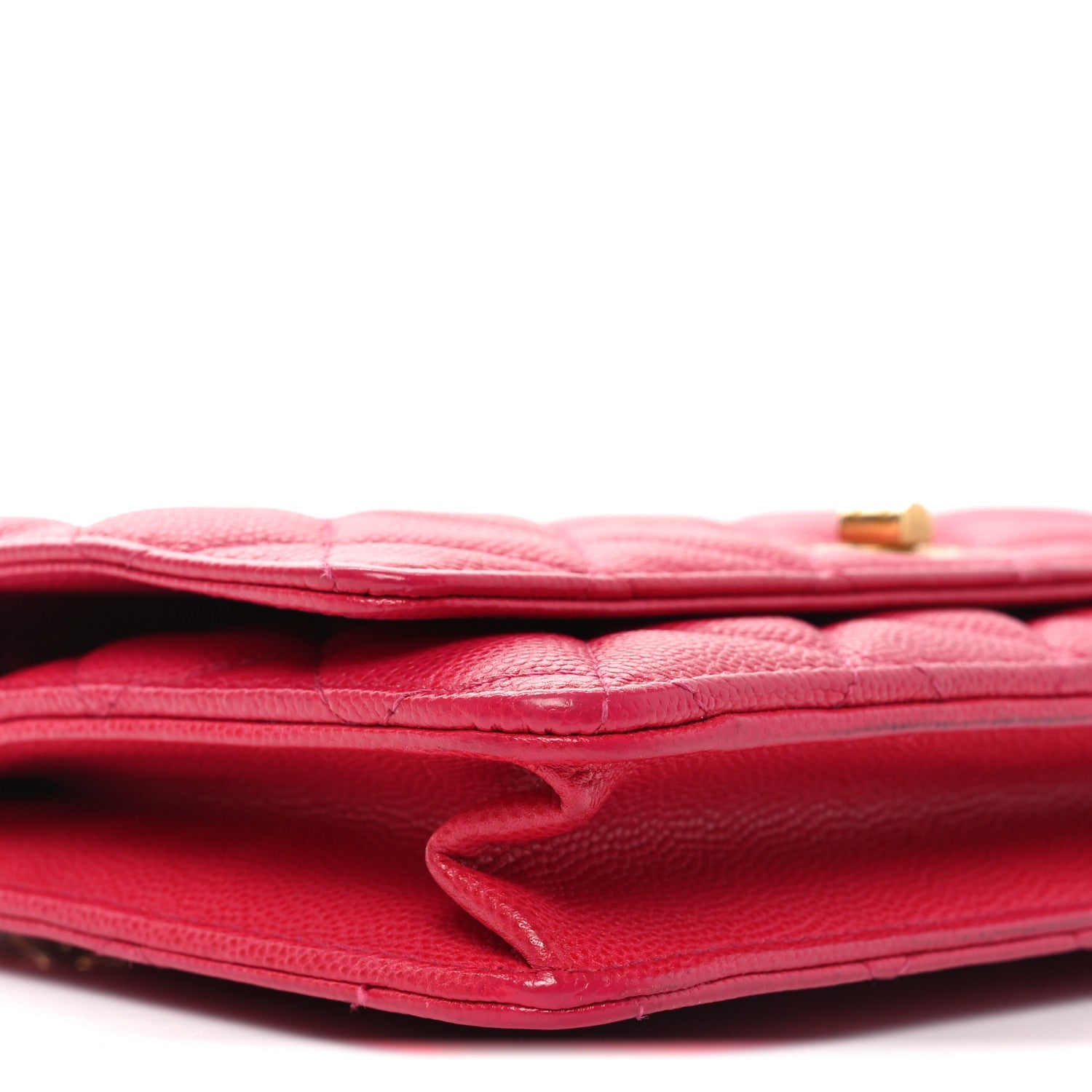 Caviar Quilted 2.55 Reissue Wallet On Chain WOC Dark Pink