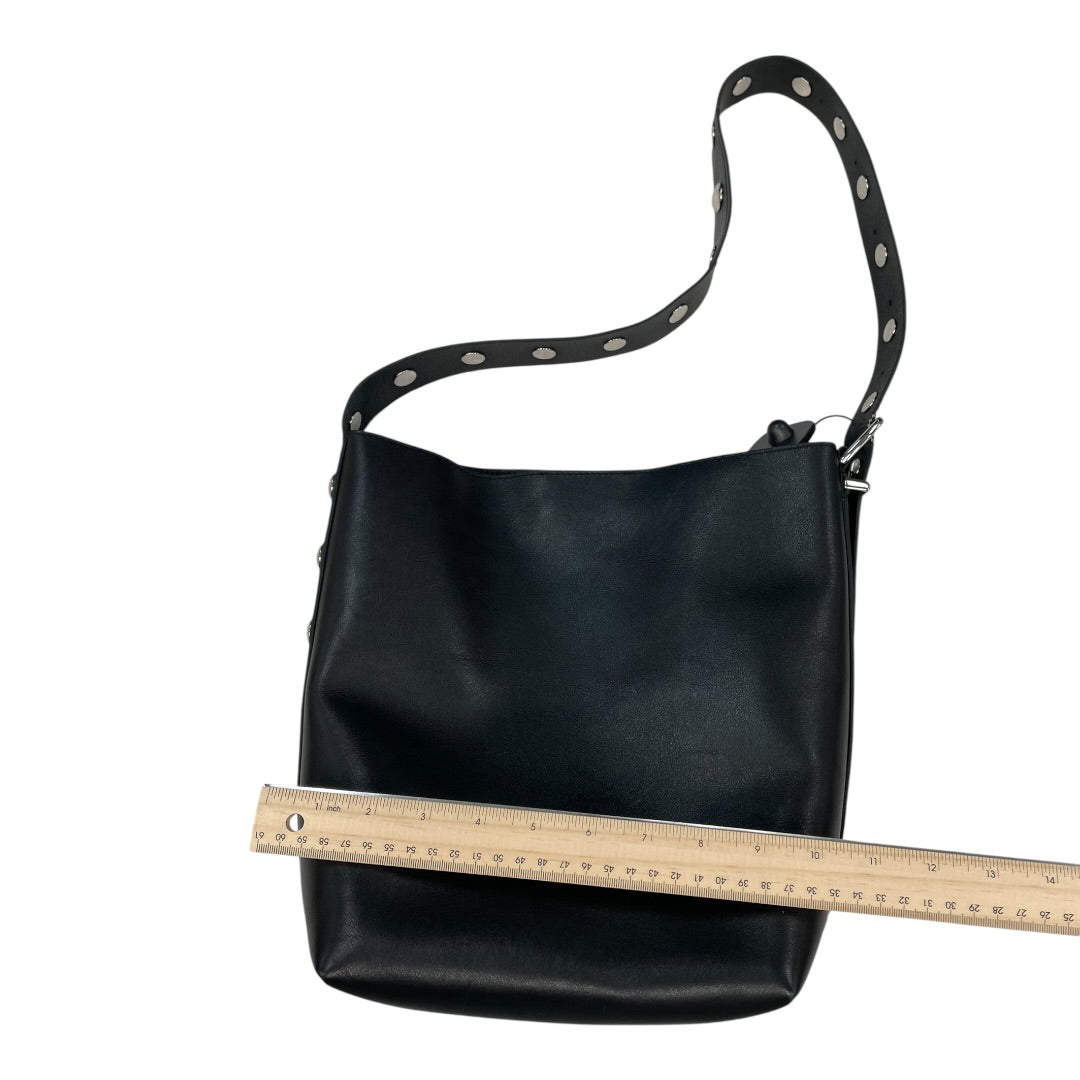 Handbag Leather By Madewell In Black, Size:Medium