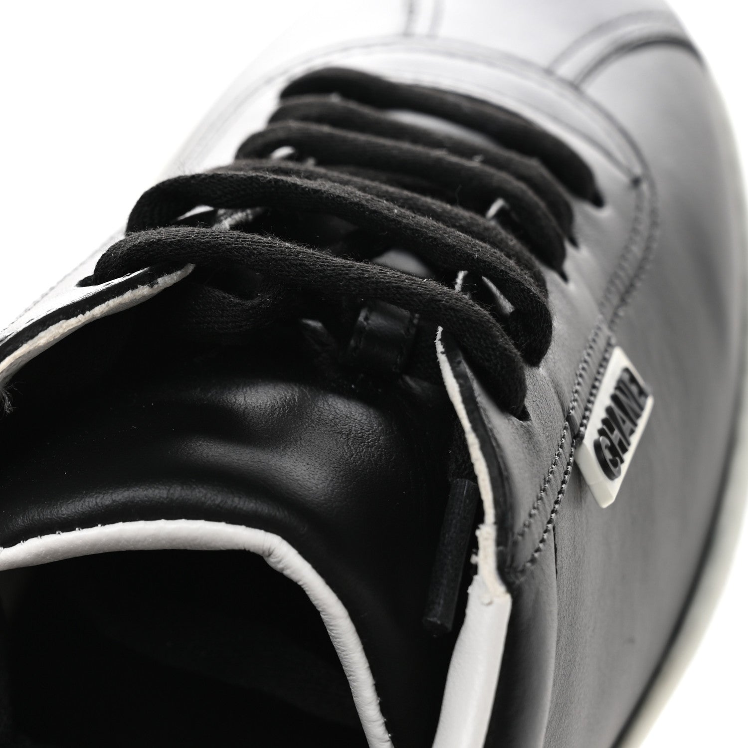 Calfskin CC Womens Sneakers 40.5 Black