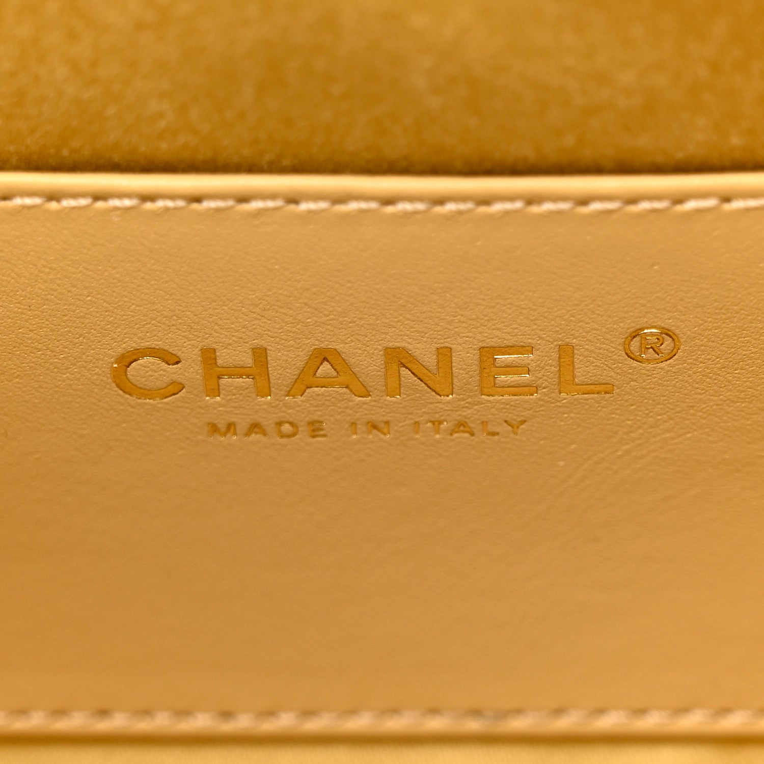 Metallic Caviar Quilted Mini Chanel 25 Handbag Gold