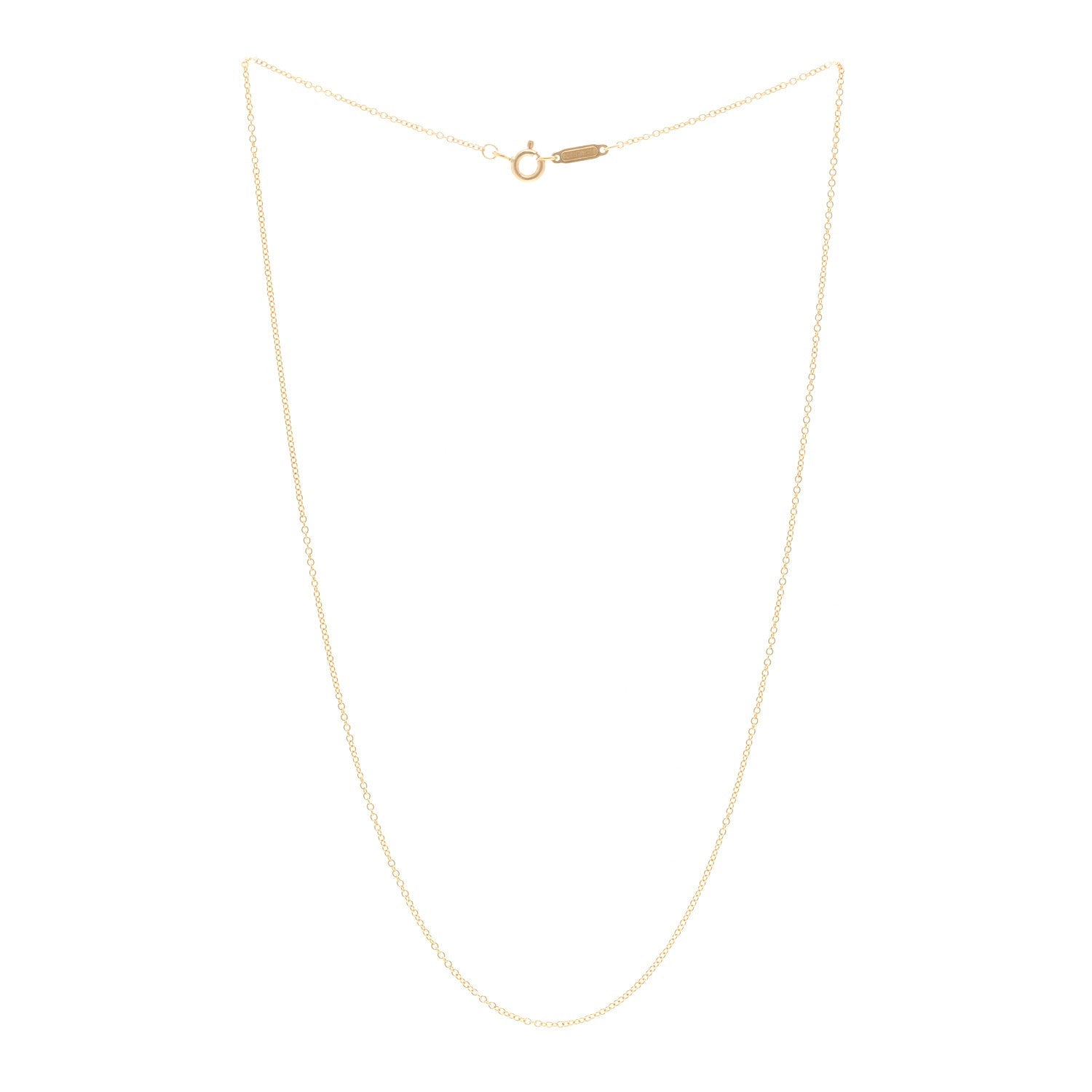 18K Yellow Gold Chain Necklace 16"