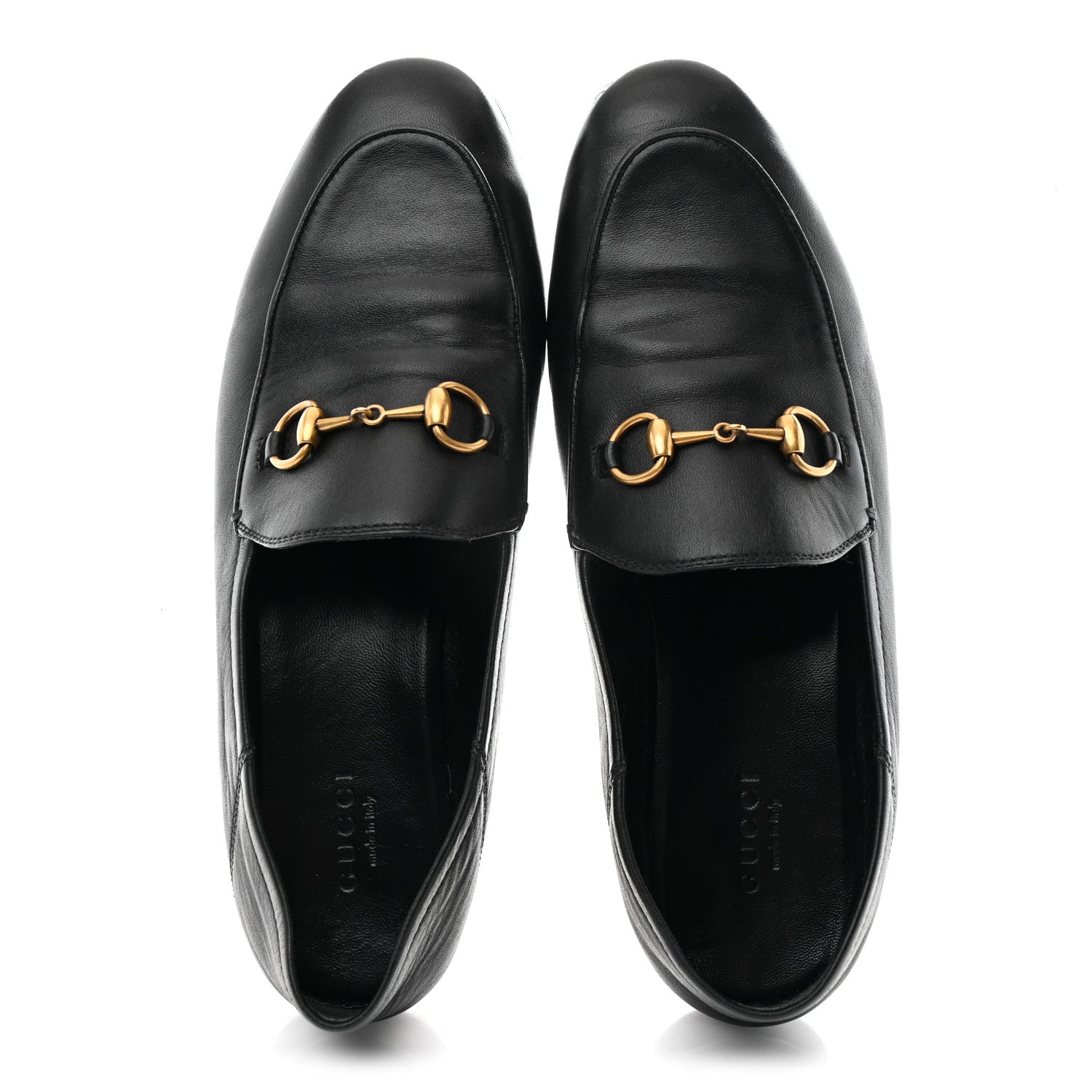 Lambskin Womens Brixton Horsebit Loafers 37.5 Black