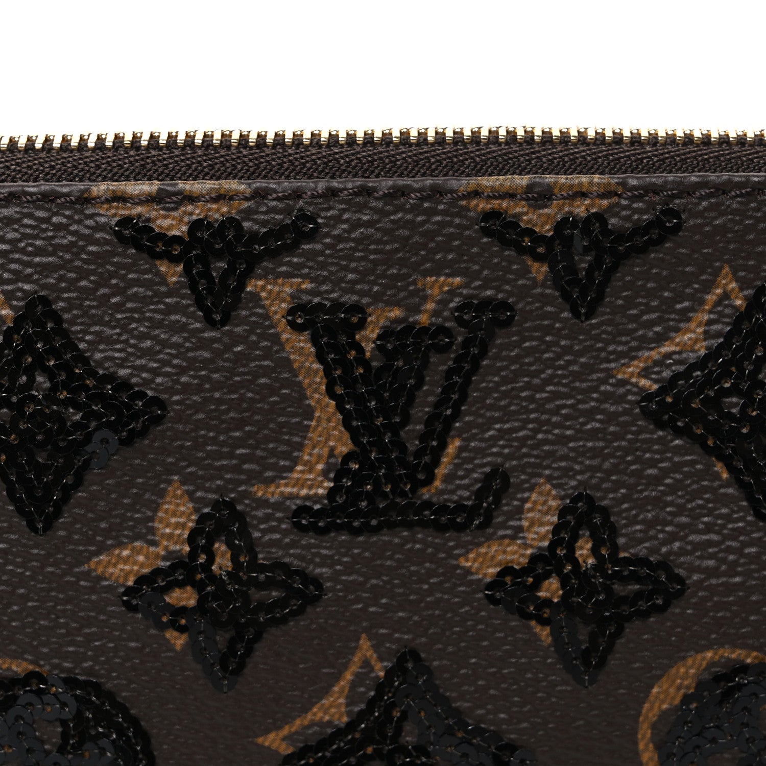 Monogram Sequins Pochette Accessories Black