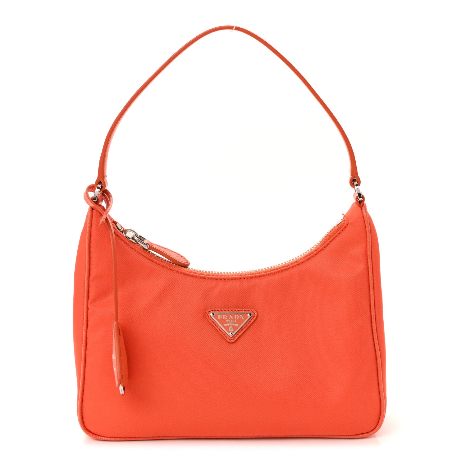 Re-Nylon Saffiano Mini Re-Edition 2005 Bag Arancio