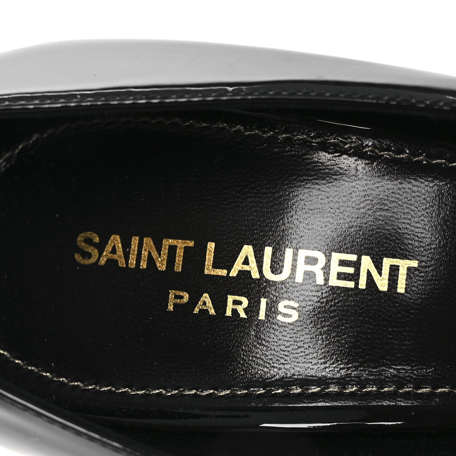 Patent Calfskin Opyum 110 Pumps 40 Black