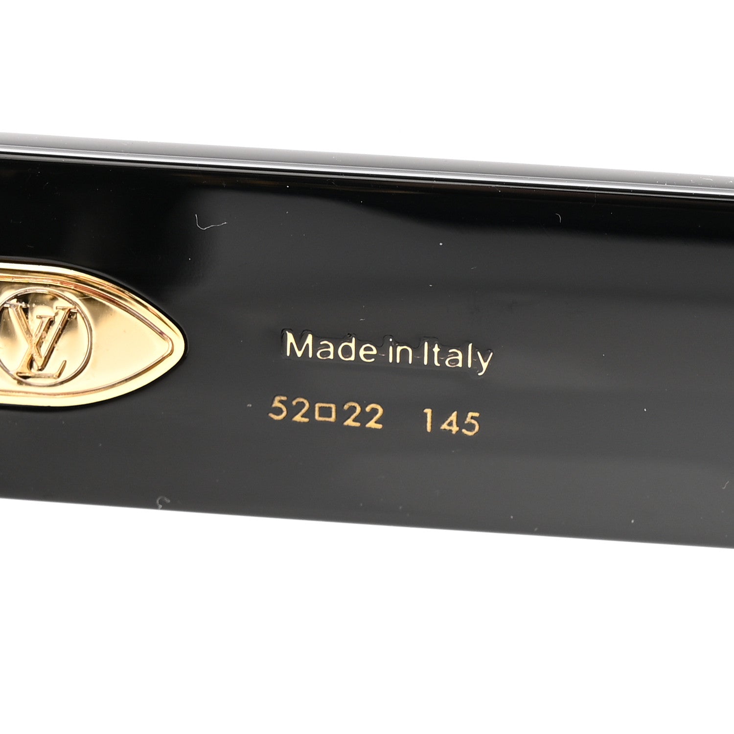 Acetate LV Empreinte Square Sunglasses Z1611E Black