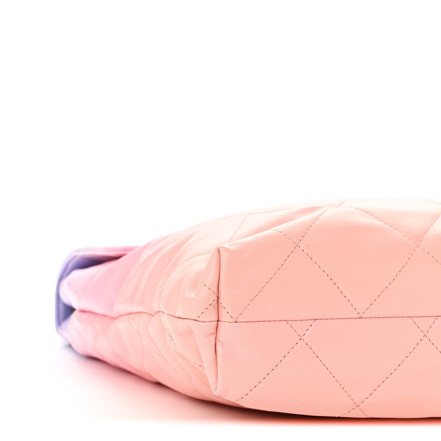Shaded Calfskin CC Hobo Light Purple Pink Coral