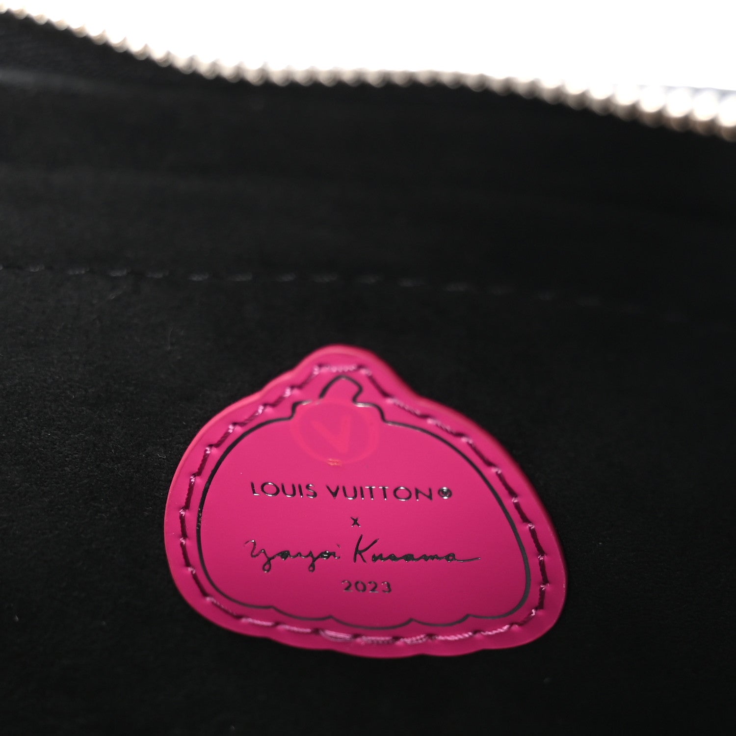 LV X YK Empreinte Multi Pochette Accessories Black Fuchsia