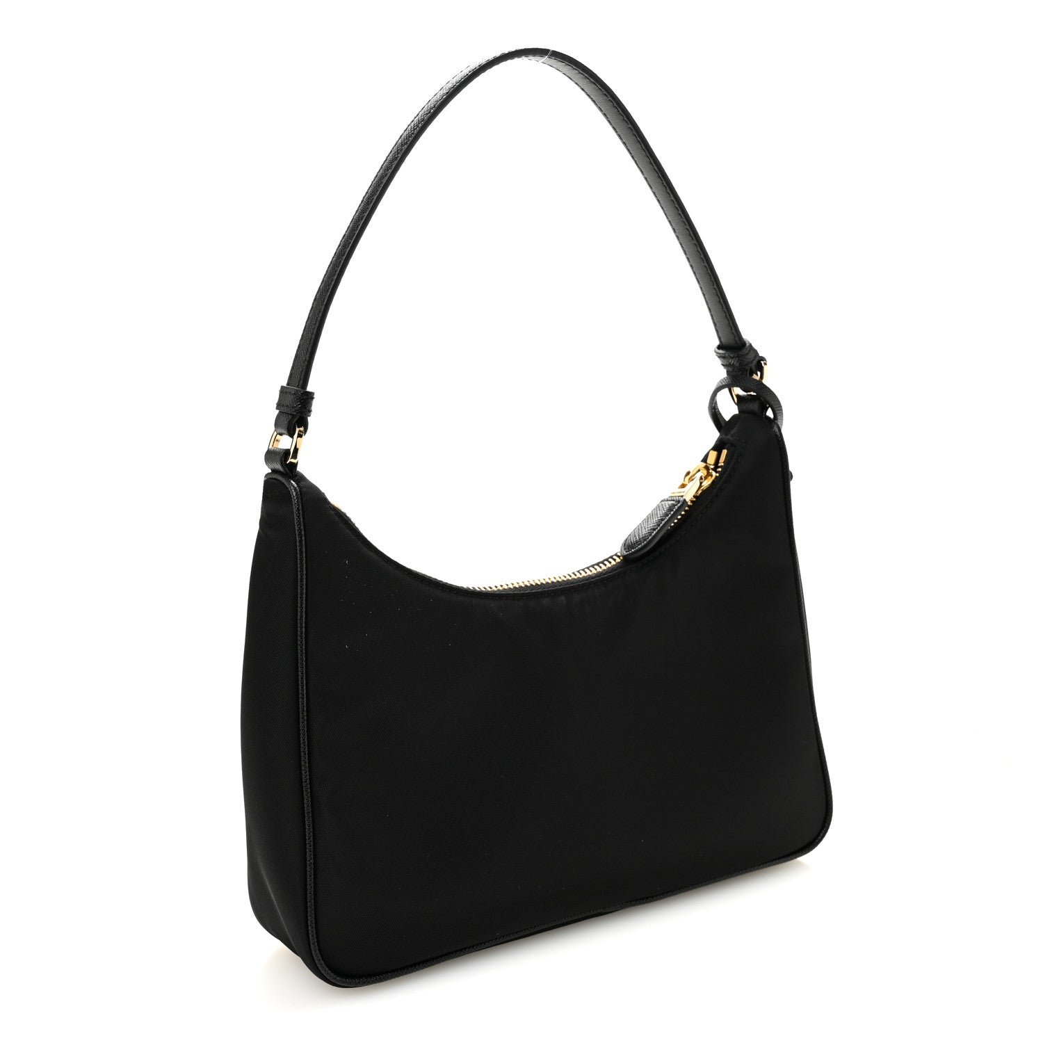Tessuto Nylon Saffiano Mini Re-Edition 2005 Bag Black