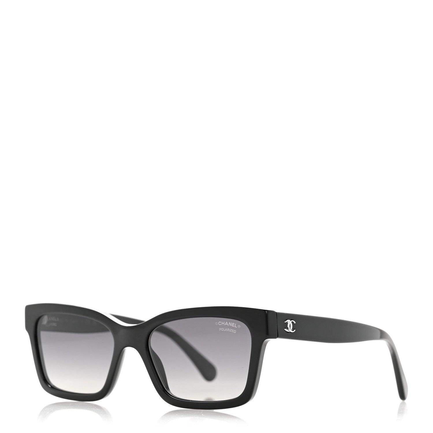 Acetate Polarized Square Sunglasses 5417 Black
