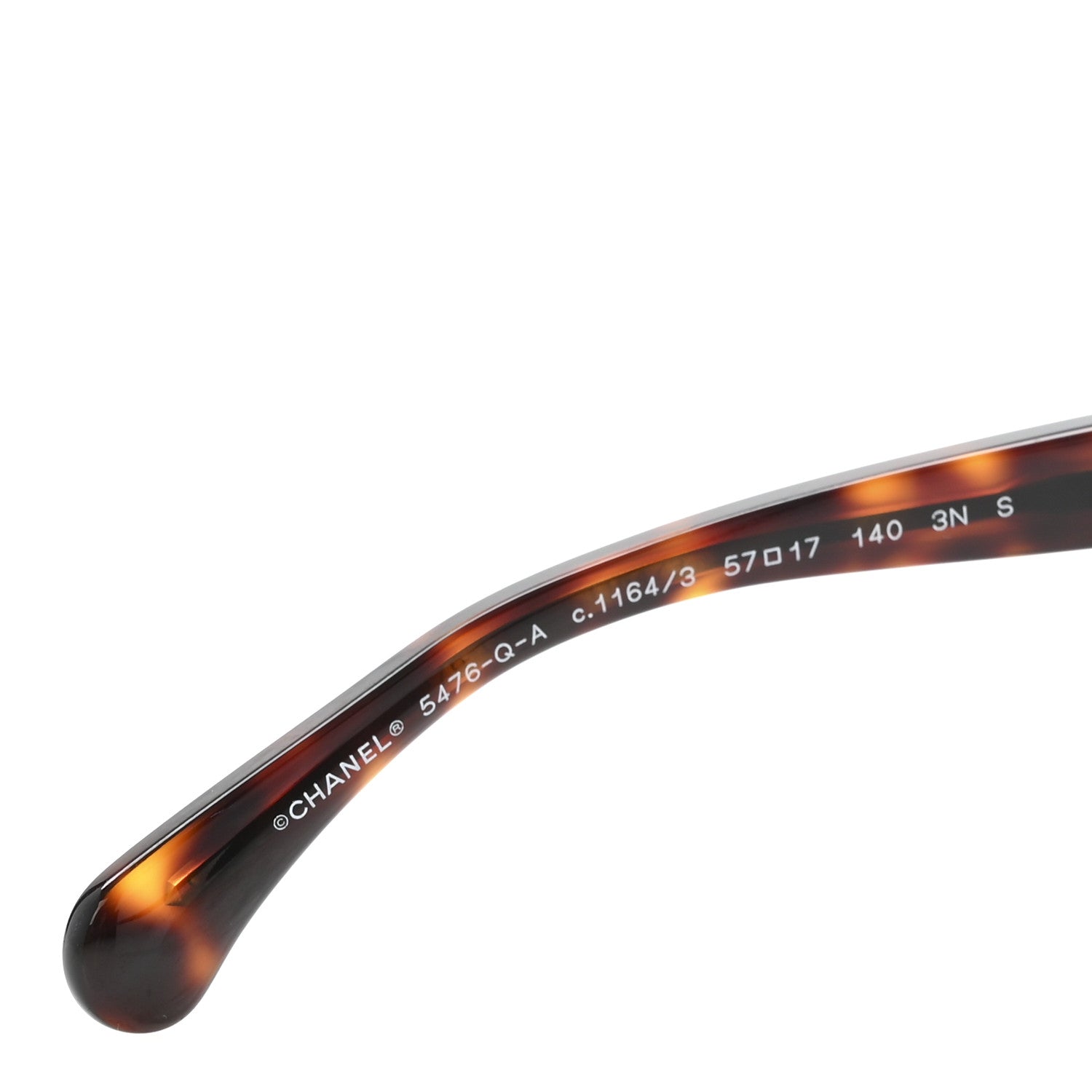 Acetate Calfskin Square Sunglasses 5476-Q-A Tortoise