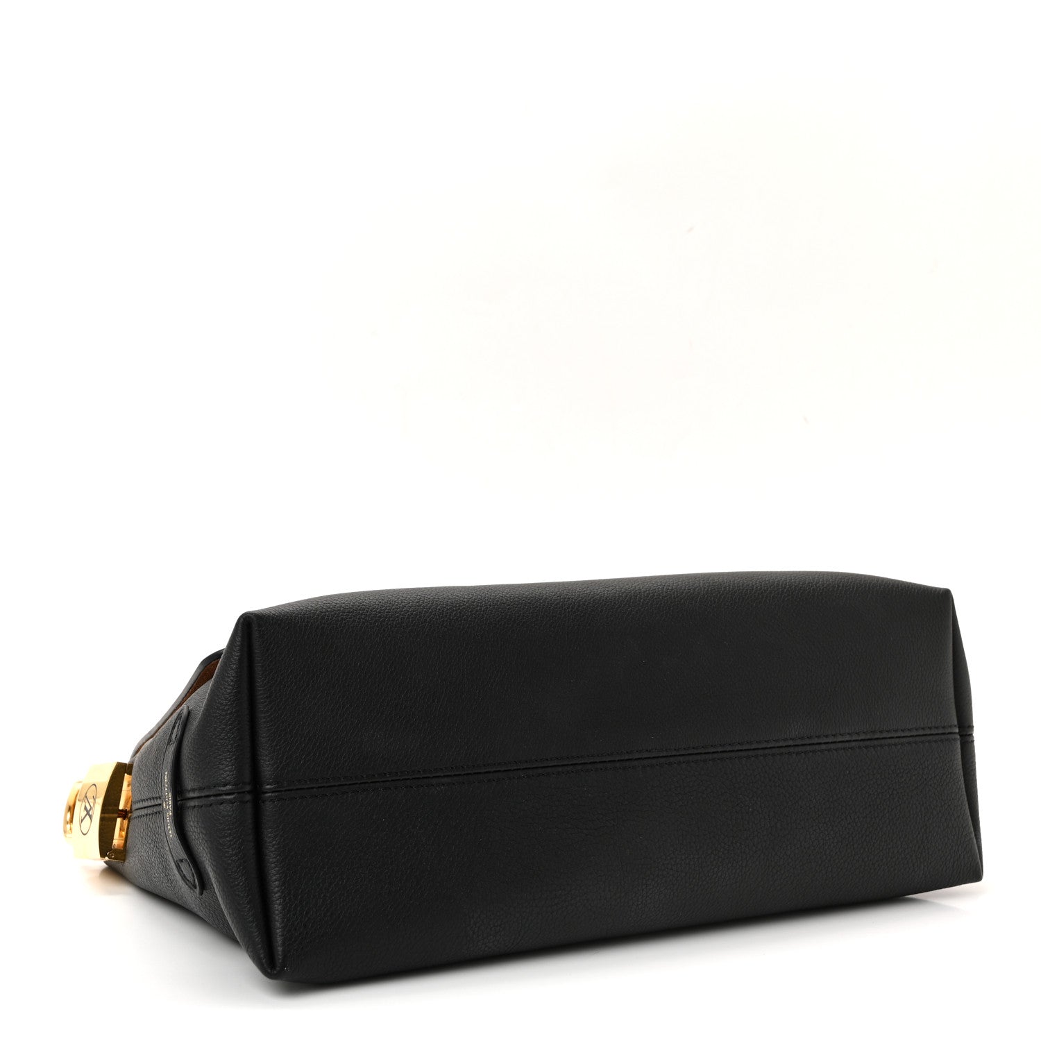 Grained Calfskin Low Key Messenger Black