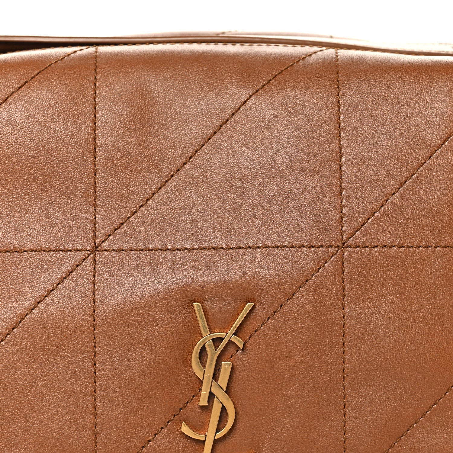 Lambskin Matelasse Monogram Small Jamie 4.3 Light Fox