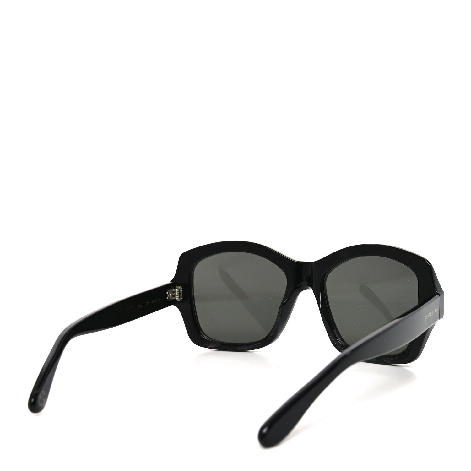 Acetate Rectangle Frame Sunglasses GG0624S Black