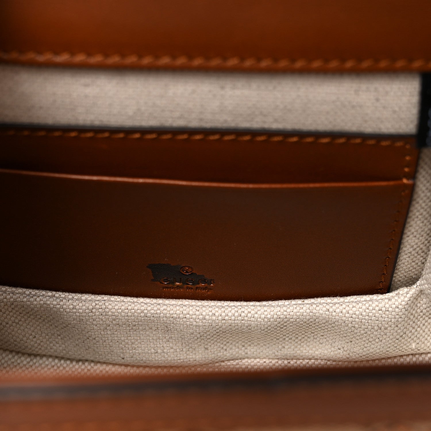 New Canvas Charisma Calfskin Crystal GG Monogram Small Bamboo 1947 Top Handle Bag Camel Ebony
