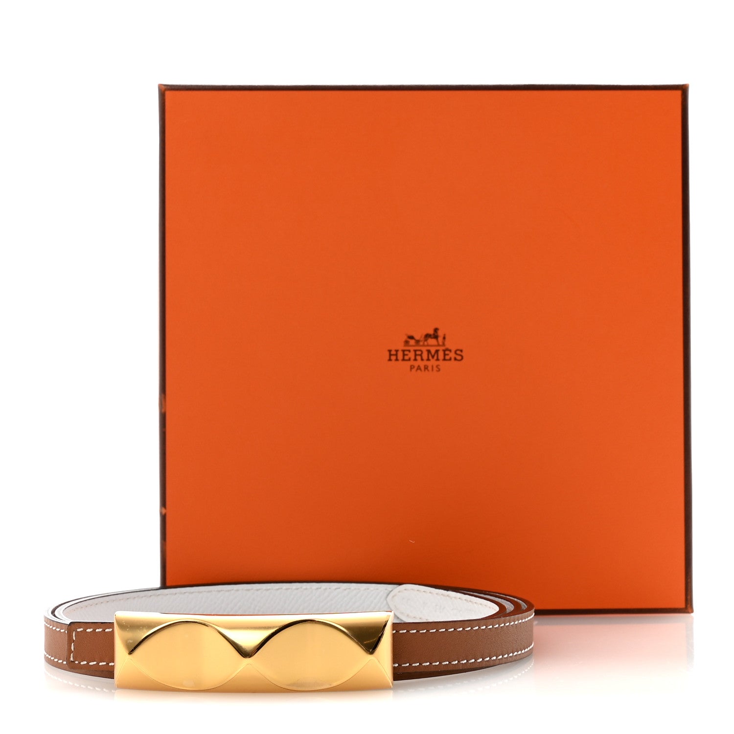 Swift Epsom 13mm Infini Belt 95 38 Gold White