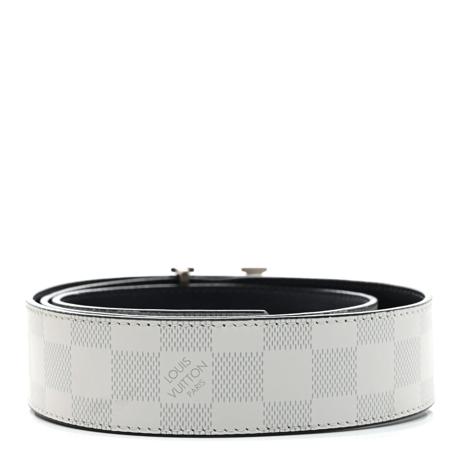 Damier Graphite Damier Infini 40mm LV Initiales Reversible Belt 95 38 Gray Black