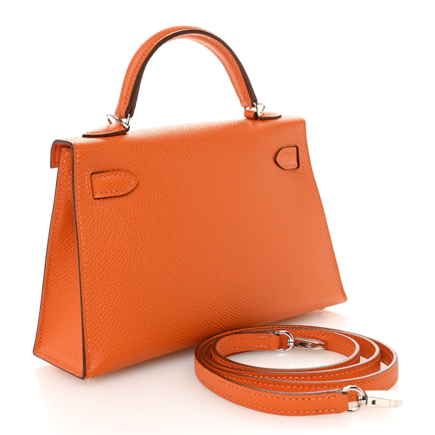 Epsom Mini Kelly Sellier 20 Orange