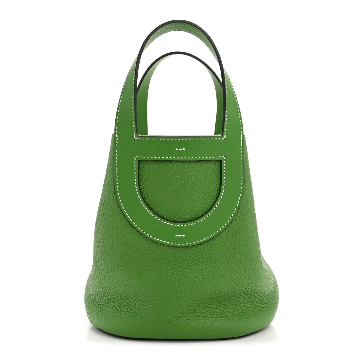 Taurillon Clemence Swift In-The-Loop 18 Bag Vert Yucca
