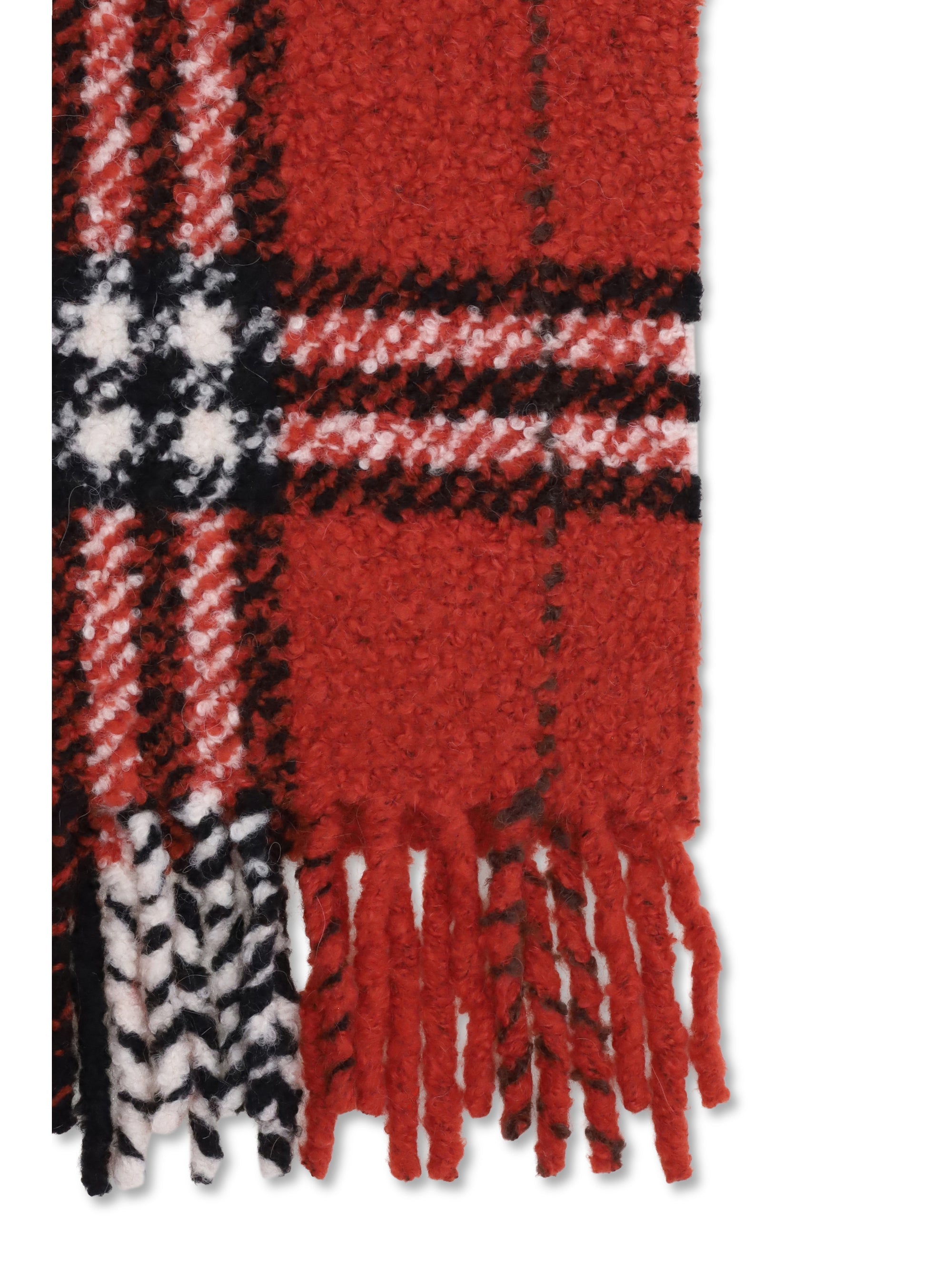 scarf from a warm alpaca-wool blend bouclé