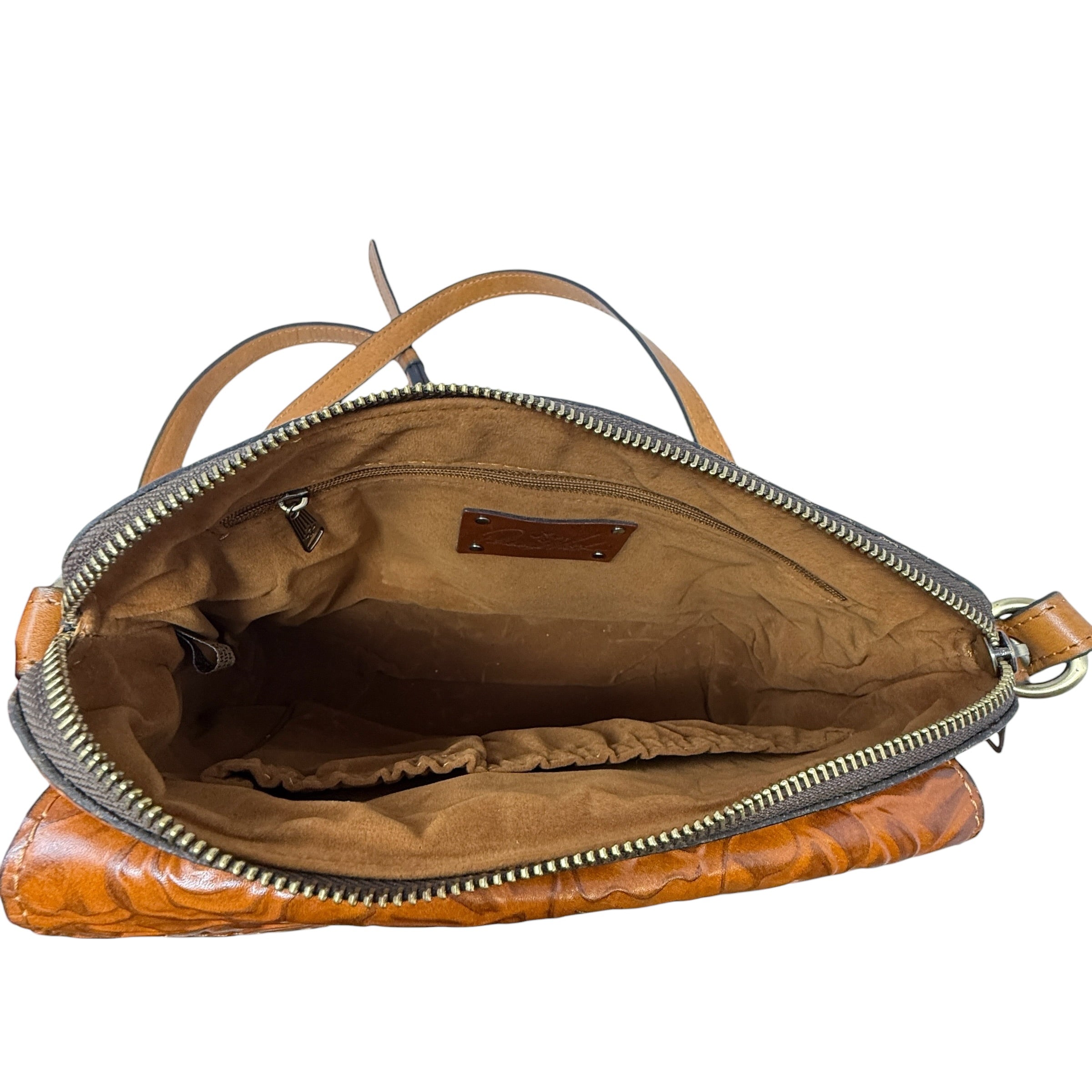 Avellino Tooled Leather Crossbody In Florence Designer By Patricia Nash, Size: Medium