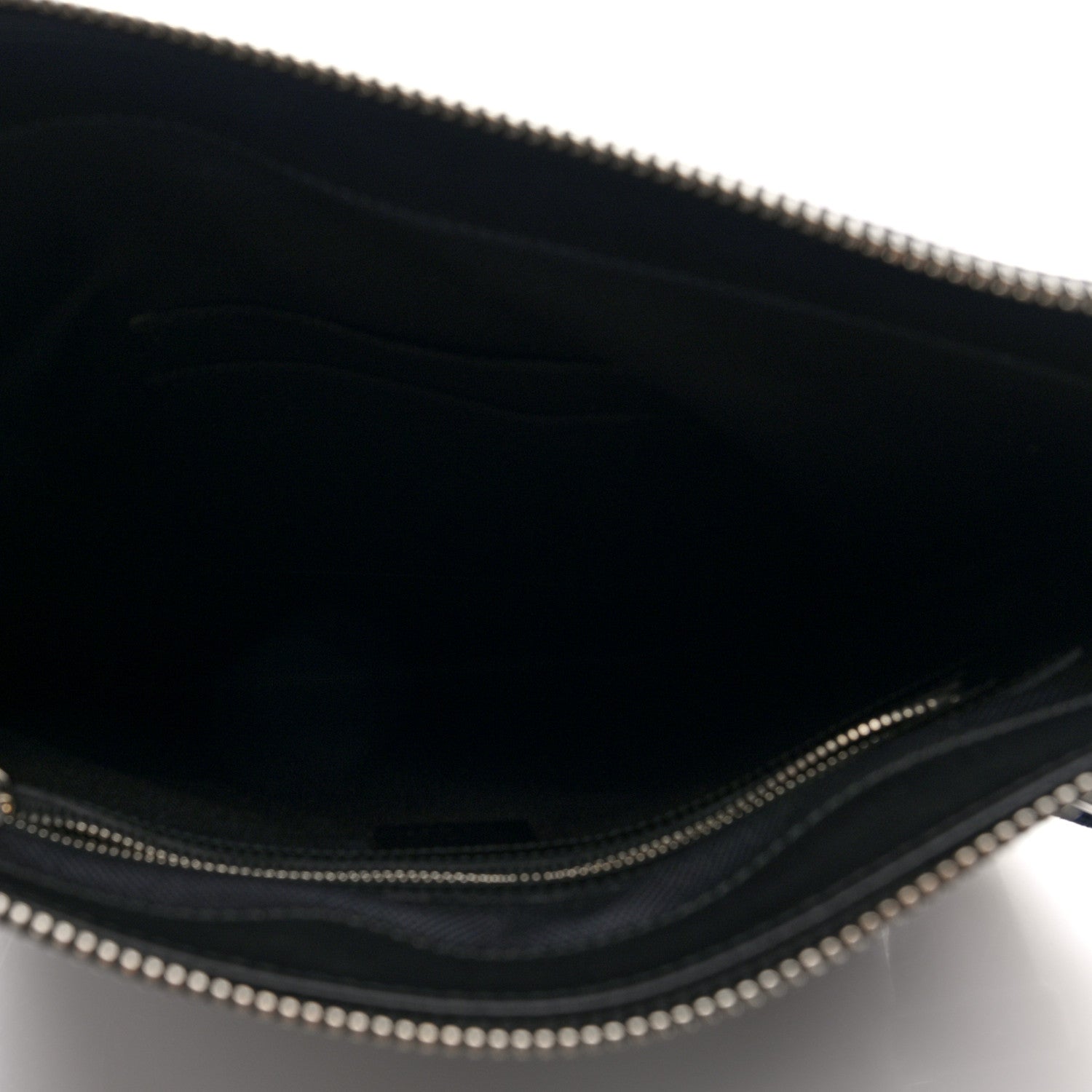 GG Supreme Monogram Appia Calfskin Web Flat Messenger Bag Black Grey