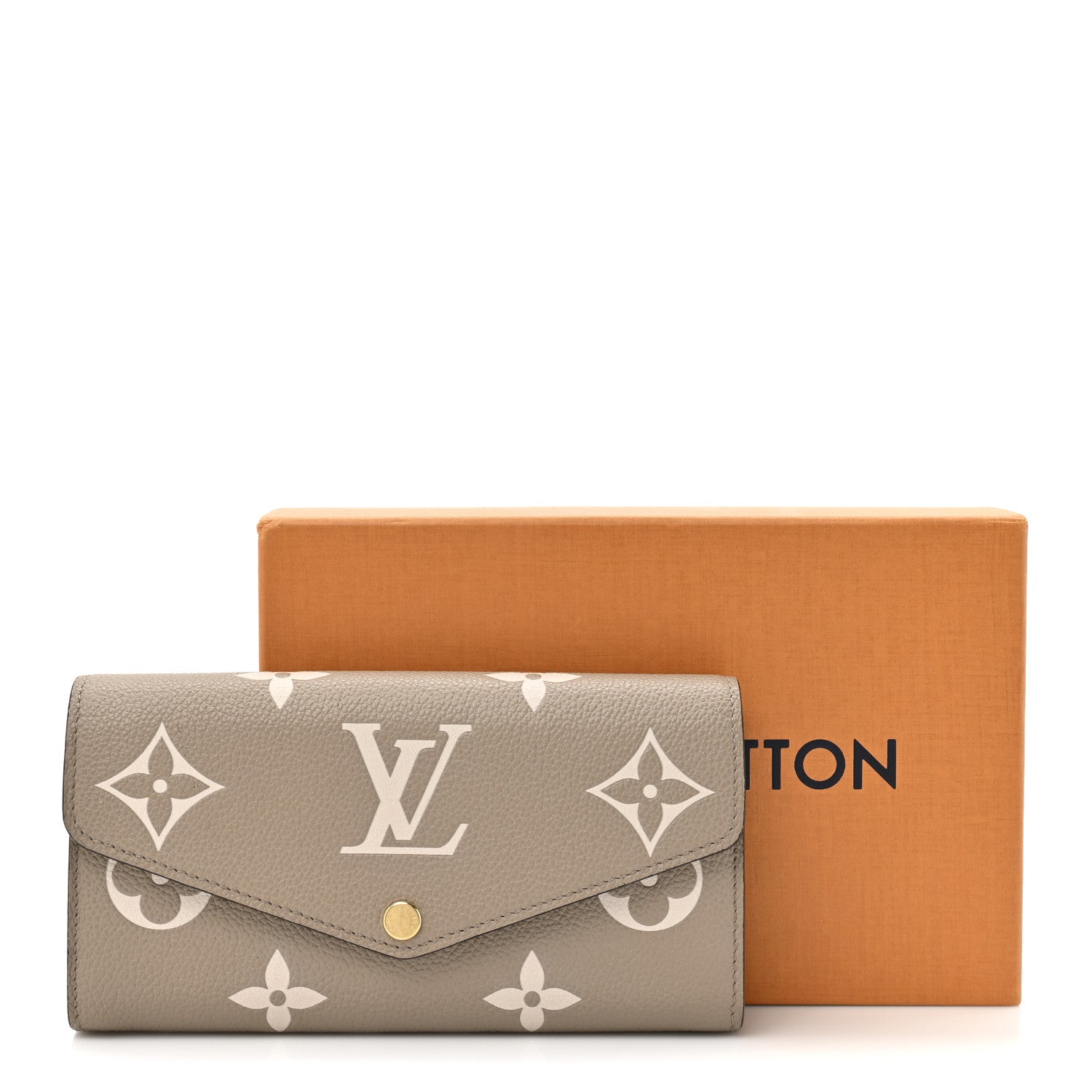 Empreinte Monogram Giant Sarah Wallet Tourterelle Creme