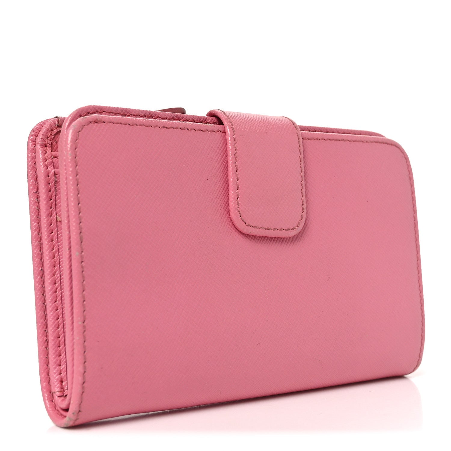Saffiano Metal Compact Wallet Peonia Petalo