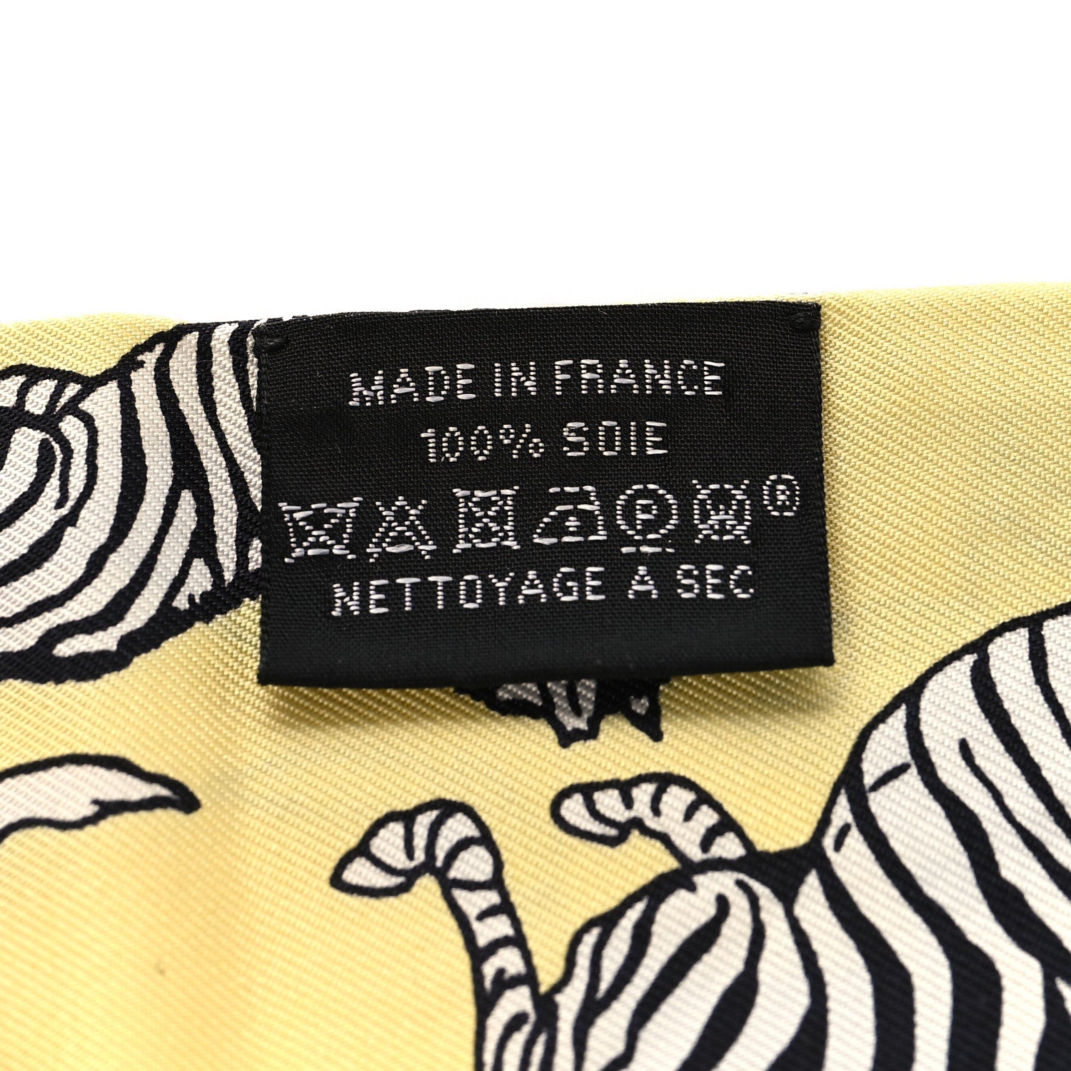 Silk Les Zebres Twilly Jaune Soufre Black