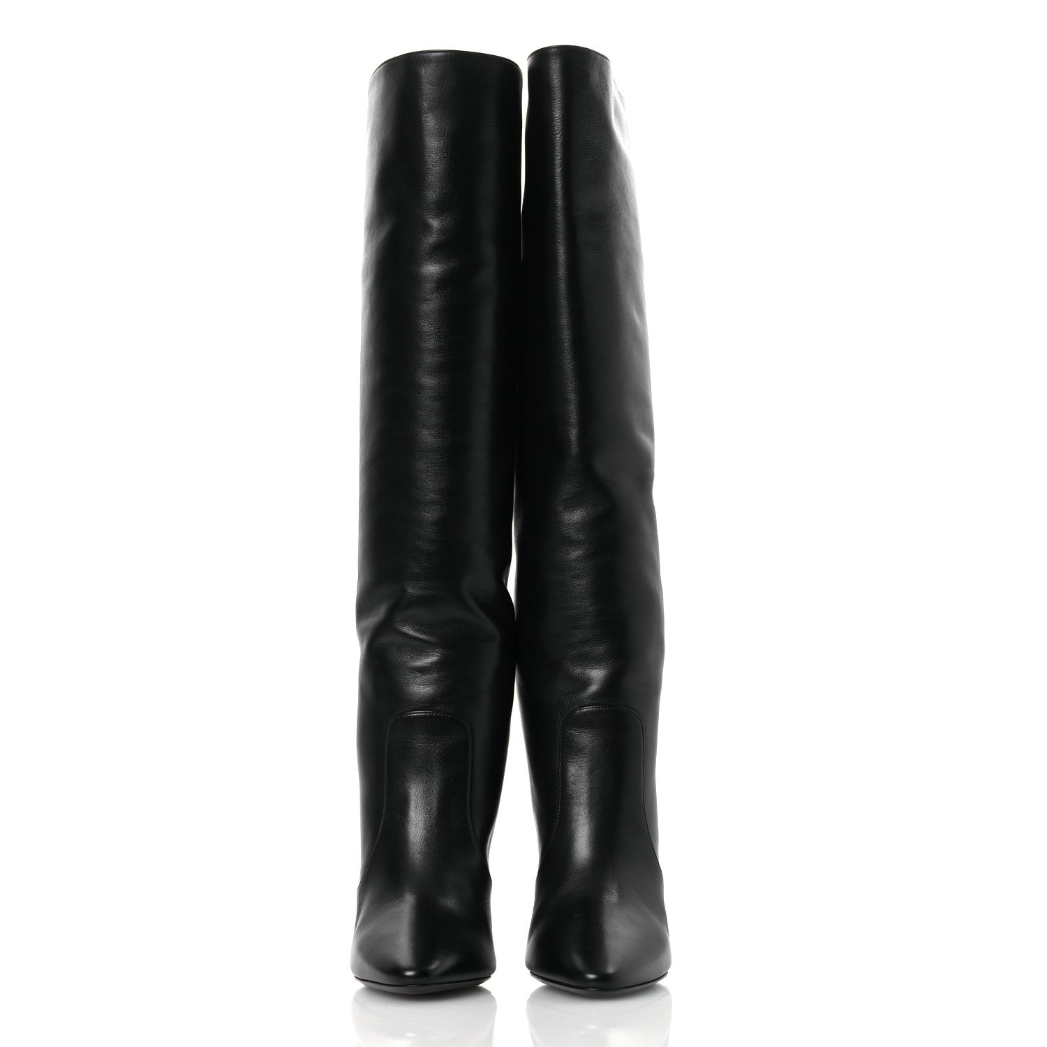 Lambskin Koller 110 Tall Boots 36.5 Black