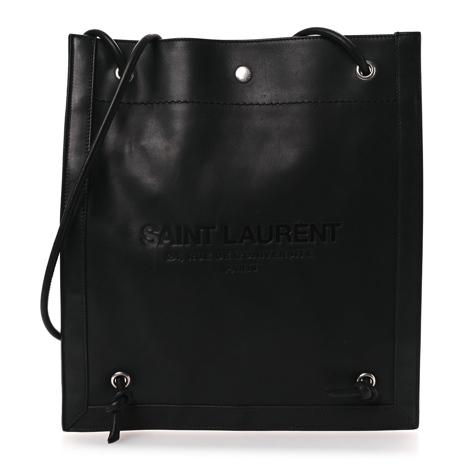 Calfskin Universite Crossbody Bag Black