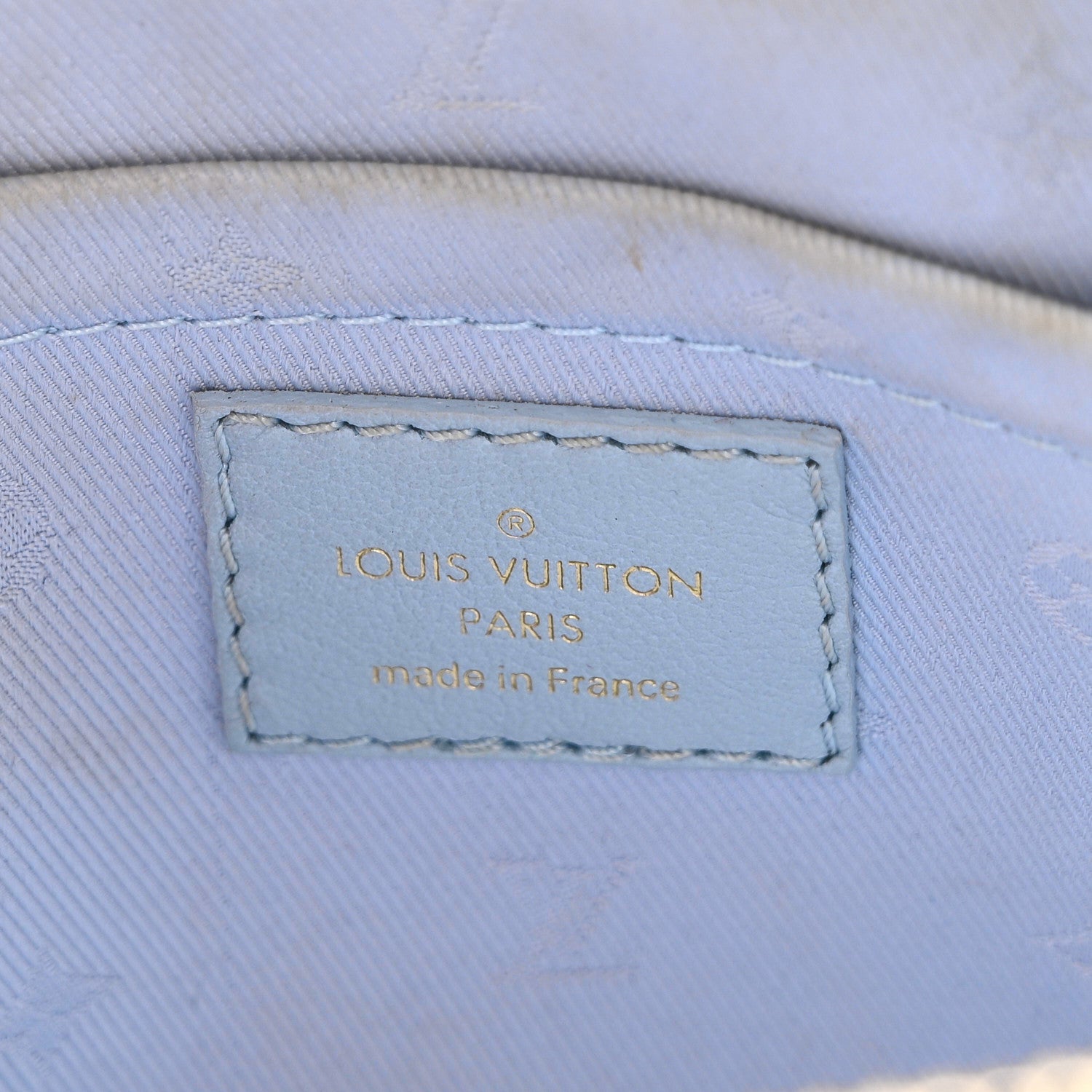 Calfskin Bubblegram Alma BB Ice Blue